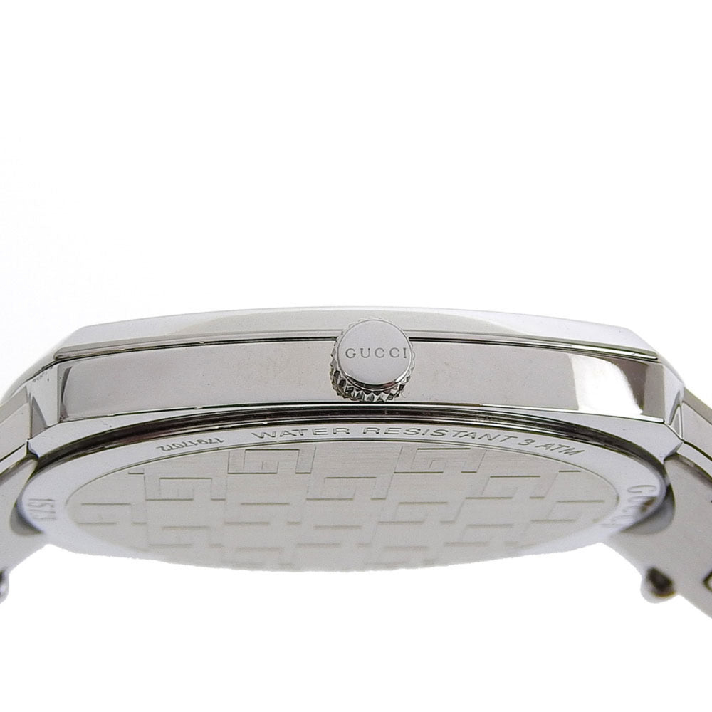 Gucci Grip Watch, 157.3mm, Stainless Steel, Quartz Movement, Analog Display, White Dial, Men's — Like New