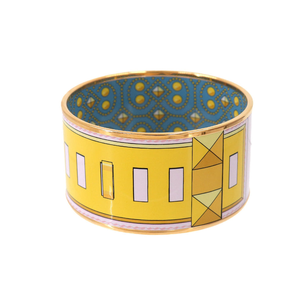 Hermes HERMES Email TGM Bangle Bracelet Yellow Pink Gold — New - Store Return