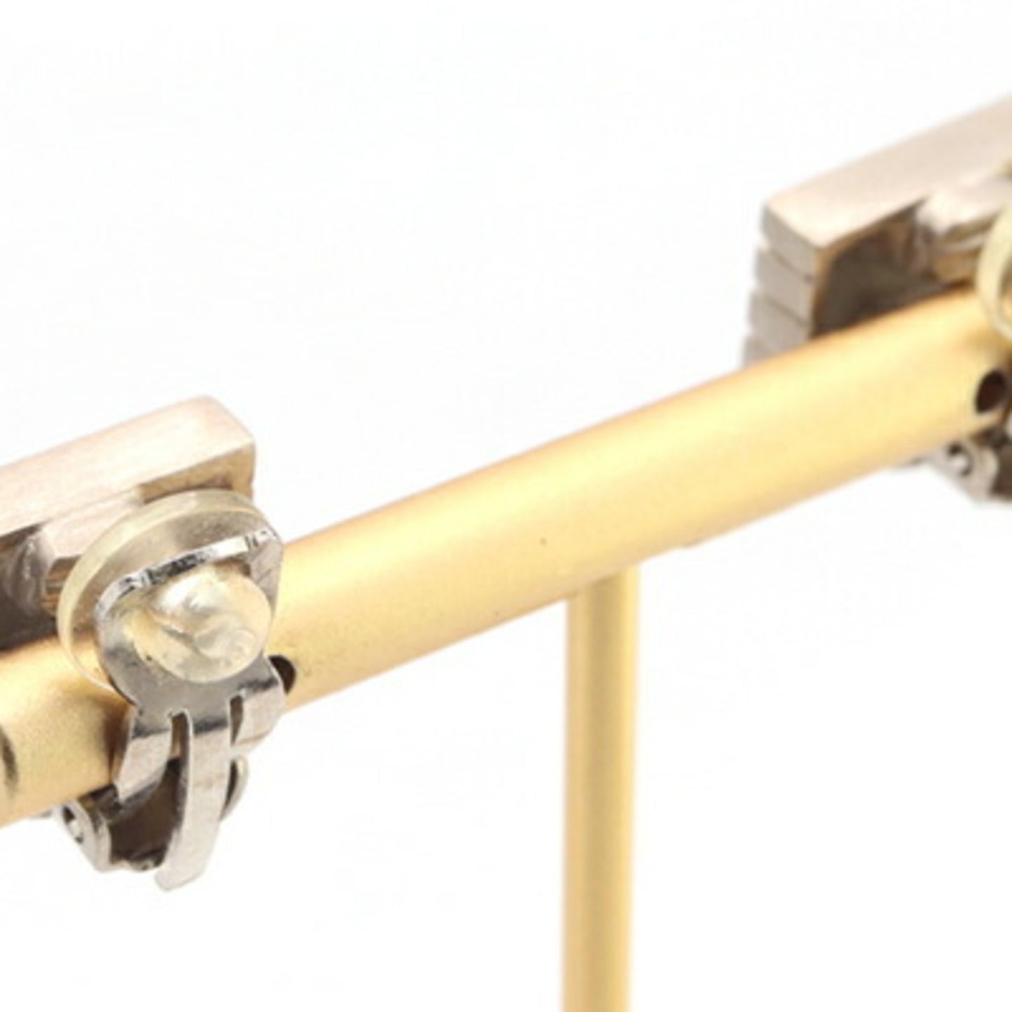 Chanel Earrings Silver Metal 99A 1999 Model Ear Square Stripe Women's CHANEL