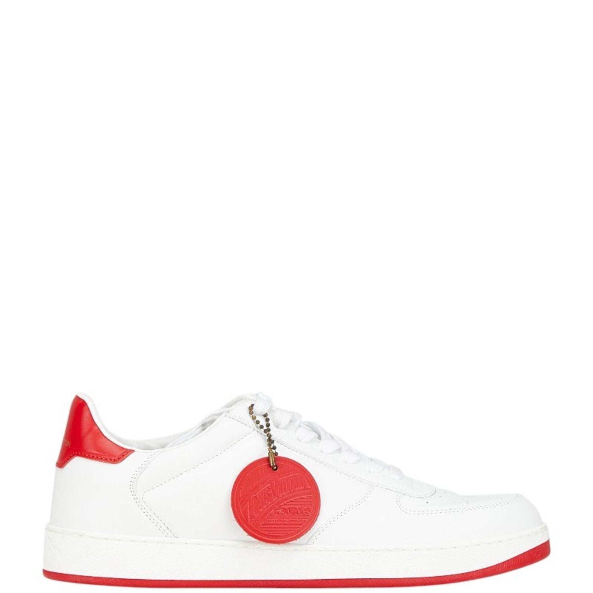Louis Vuitton Rivoli Line Sneakers Size: 5 1/2 White Red Leather Rubber Women's LOUIS VUITTON