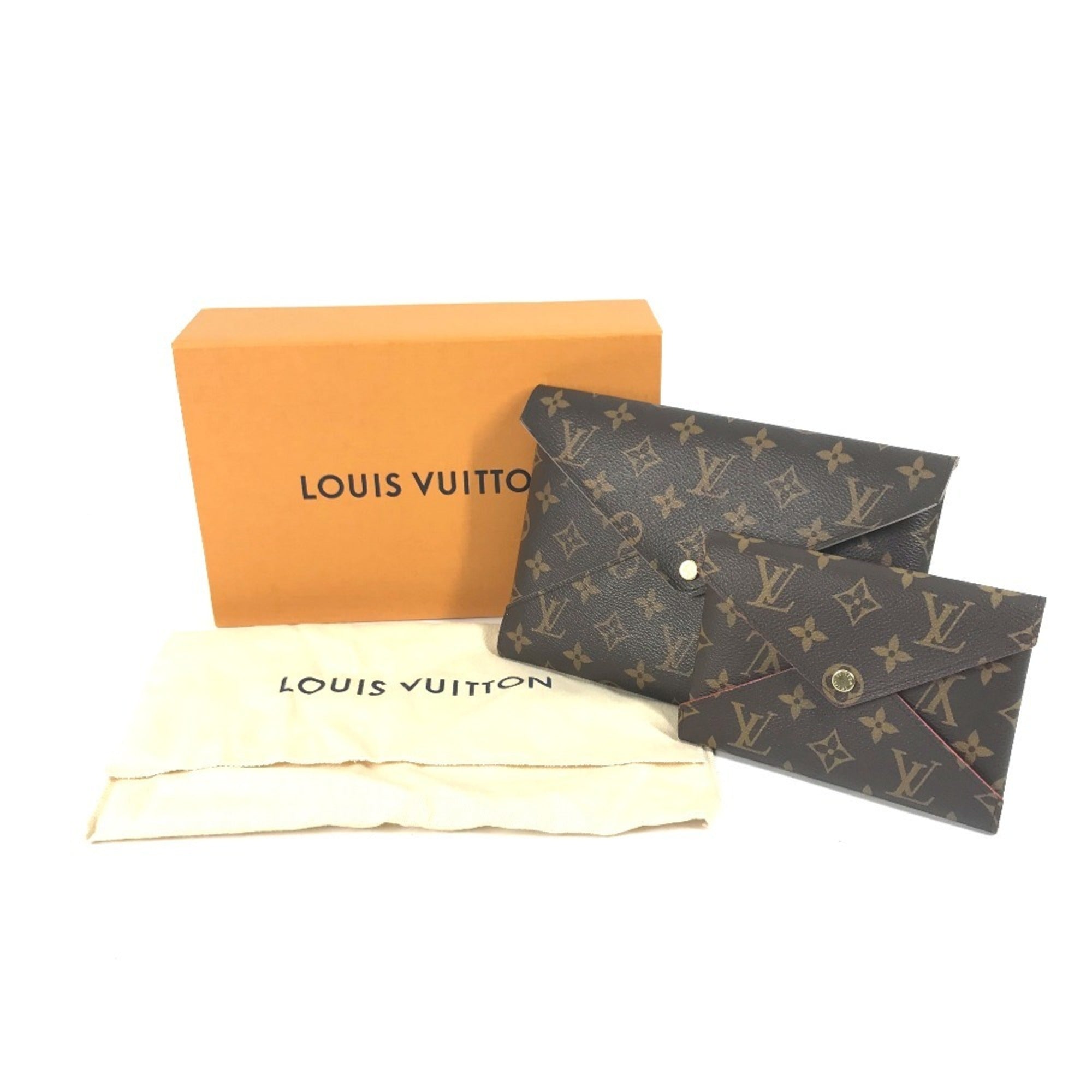 LOUIS VUITTON M62034 Monogram Pochette Kirigami Large and Medium Pouch Clutch Bag Canvas Women's Brown — Like New