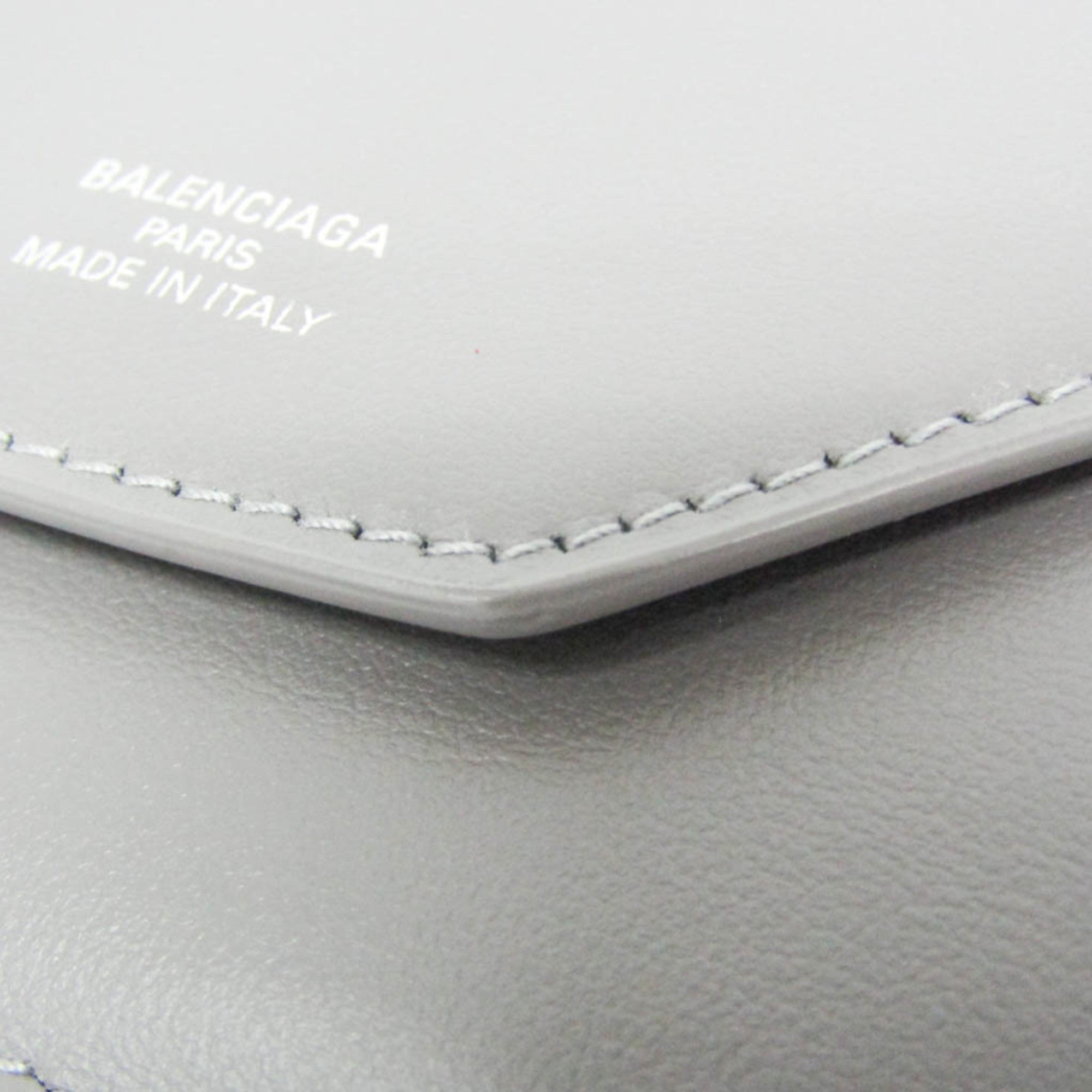 Balenciaga Envelope 736730 Women's Leather Wallet (tri-fold) Gray
