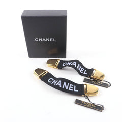 CHANEL Vintage 94P A03530 Logo Design Armband, Black with Gold Hardware, Box, Women's — Like New