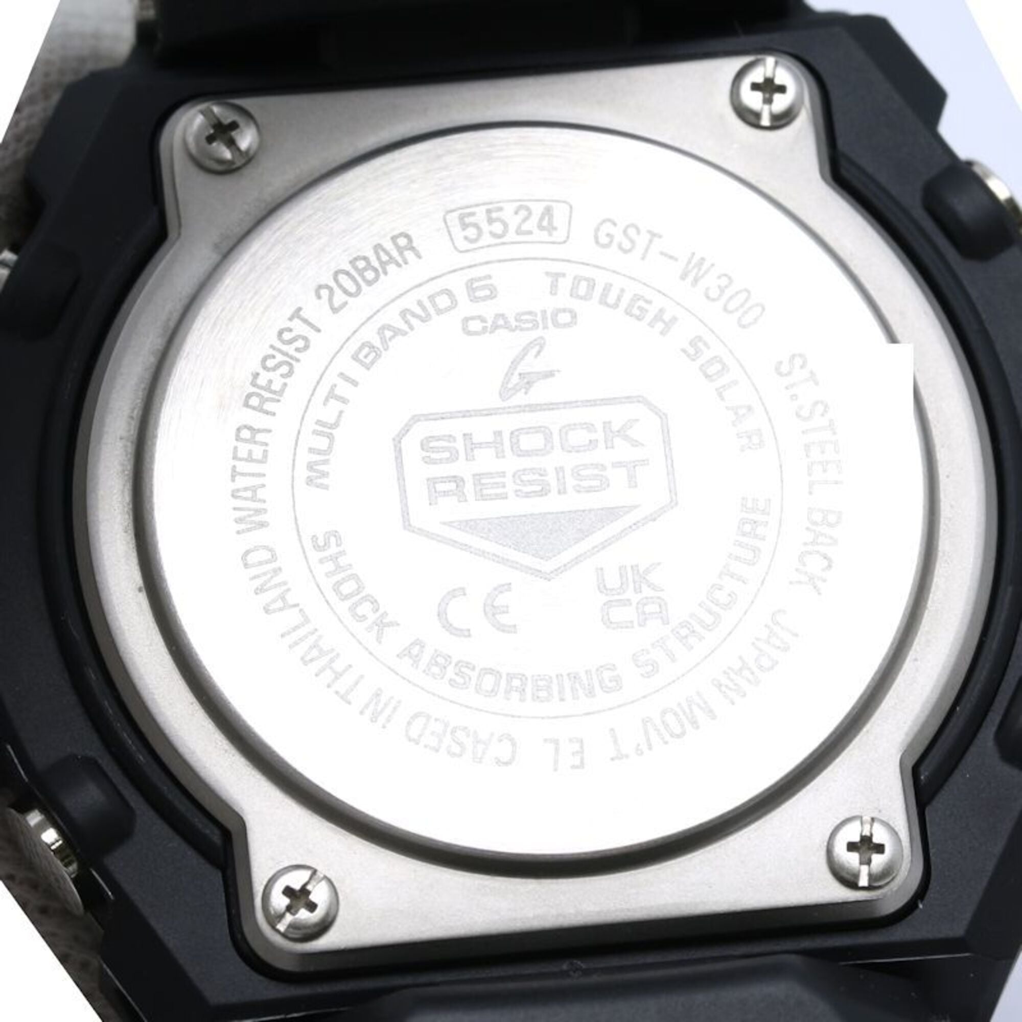 CASIO G-Shock G-STELL GST-W300-1AJF Men's Watch, Resin x Stainless Steel Rubber, 130553 — Like New