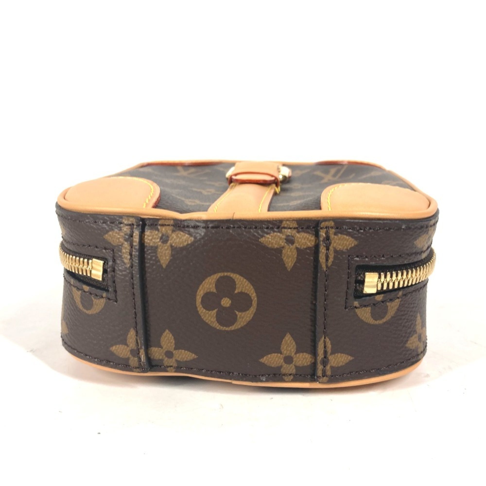 LOUIS VUITTON M68623 Monogram Valisette Vertical Pochette Handbag Shoulder Bag Canvas Men's Women's Brown G-241125-44 — Like New