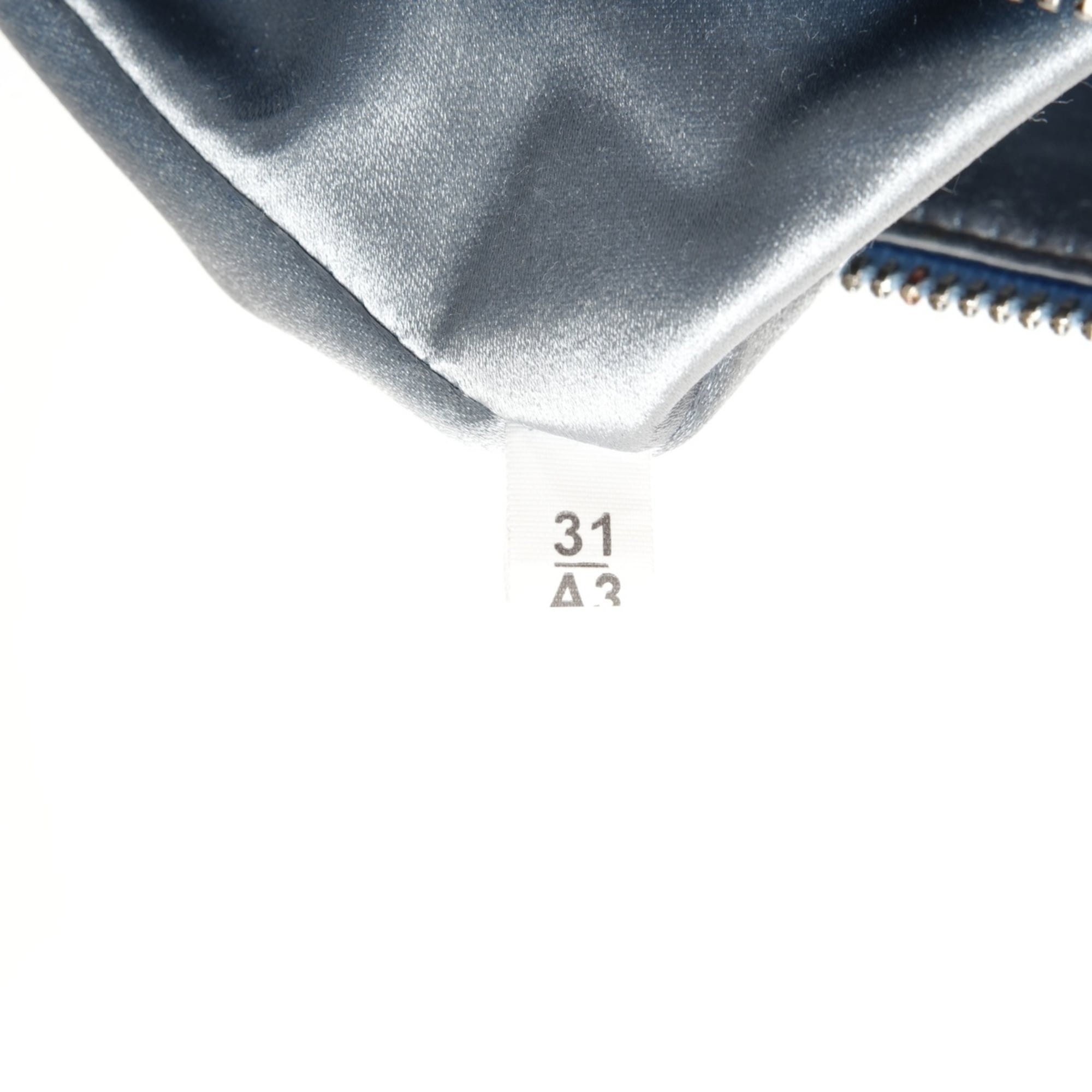 Prada Rhinestone Satin Crystal Triangle 2-Way Shoulder Bag in Blue