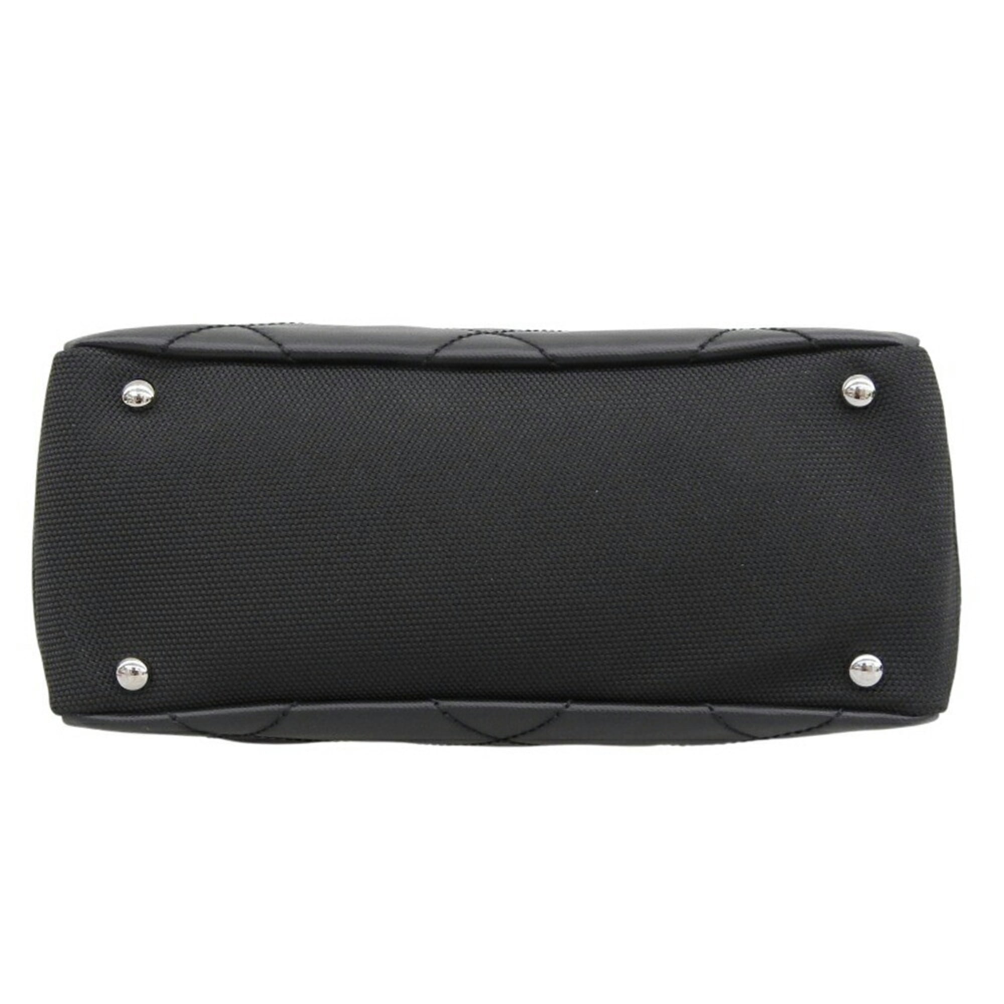 Like new CHANEL Paris-Biarritz PM A34208 with seal, 1 hand tote bag, coated canvas, black — Like New
