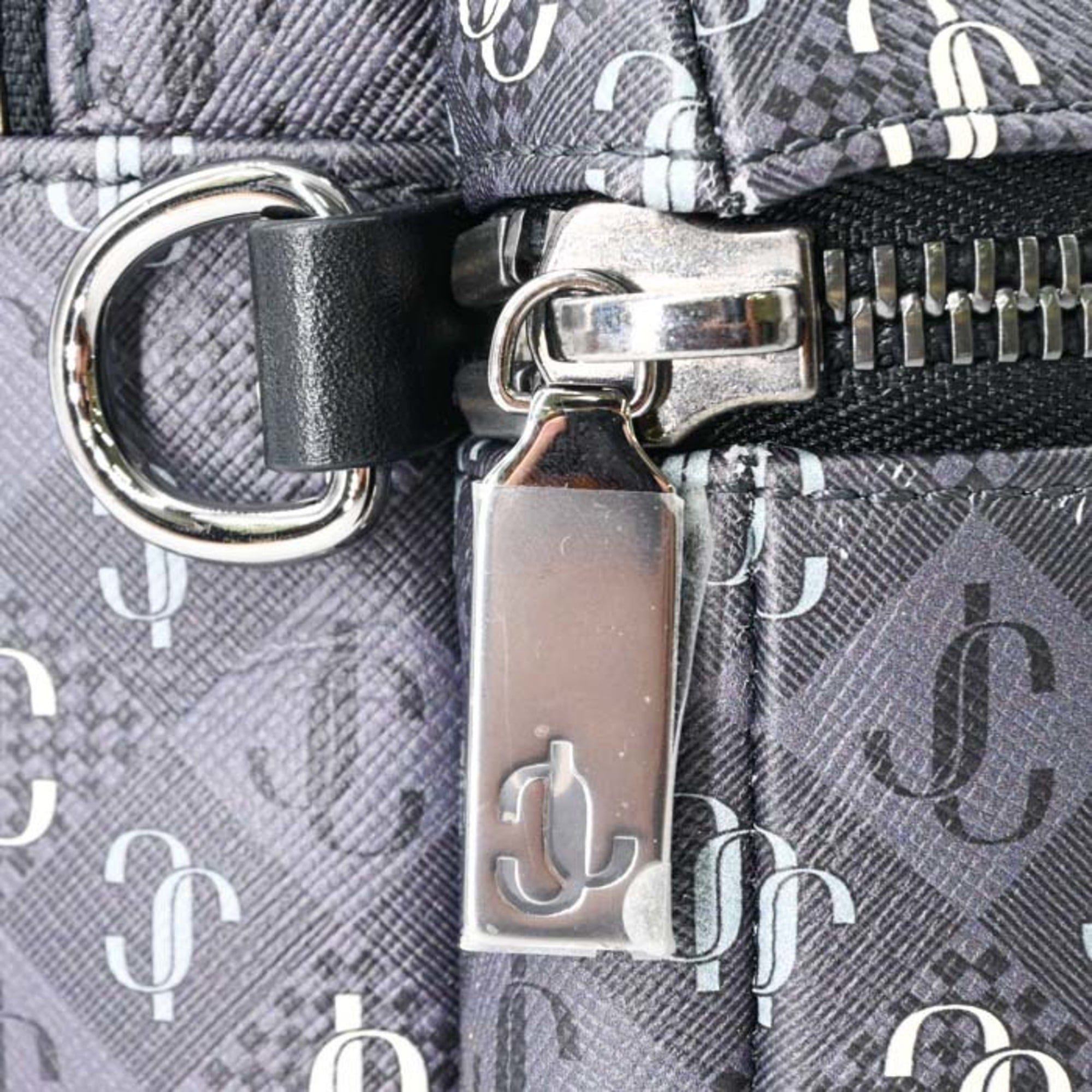 JIMMY CHOO WILMER XPO Backpack JC Monogram Grey Sage Men's Women's J000161023001 — Like New