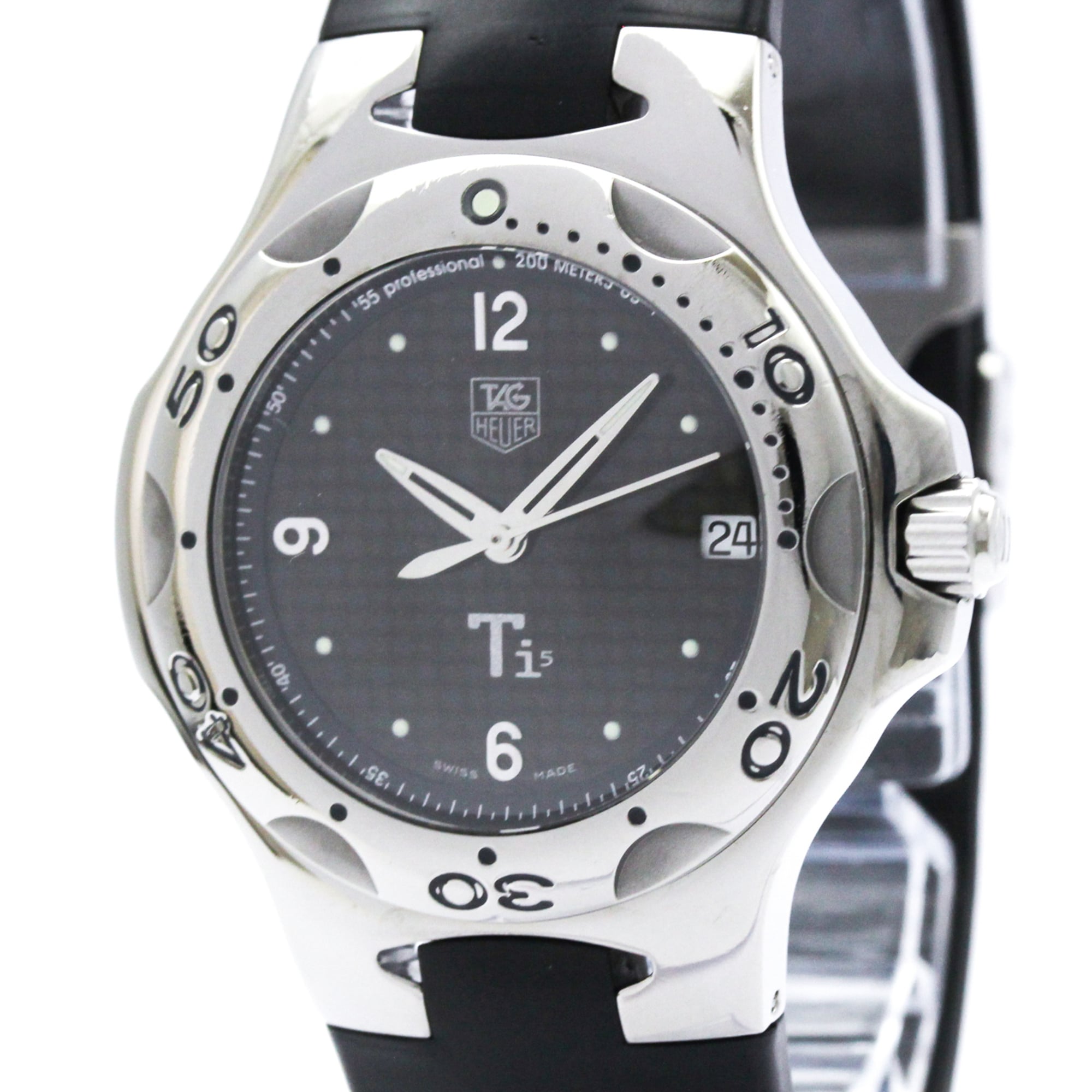 TAG HEUER Kirium Titanium Rubber Quartz Mens Watch WL1180 (外装仕上げ済み) — Very Good