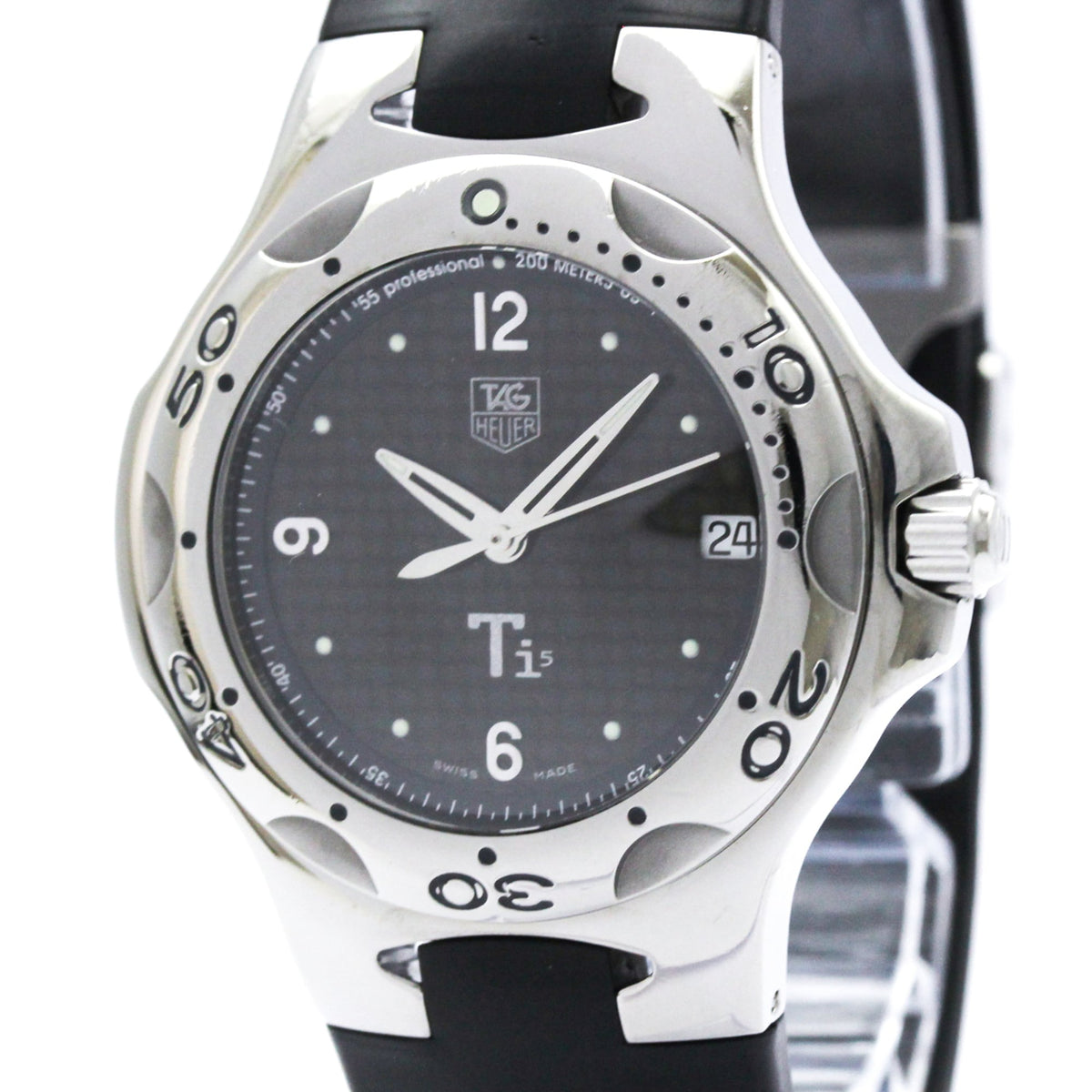 TAG HEUER Kirium Titanium Rubber Quartz Mens Watch WL1180 (外装仕上げ済み) — Very Good