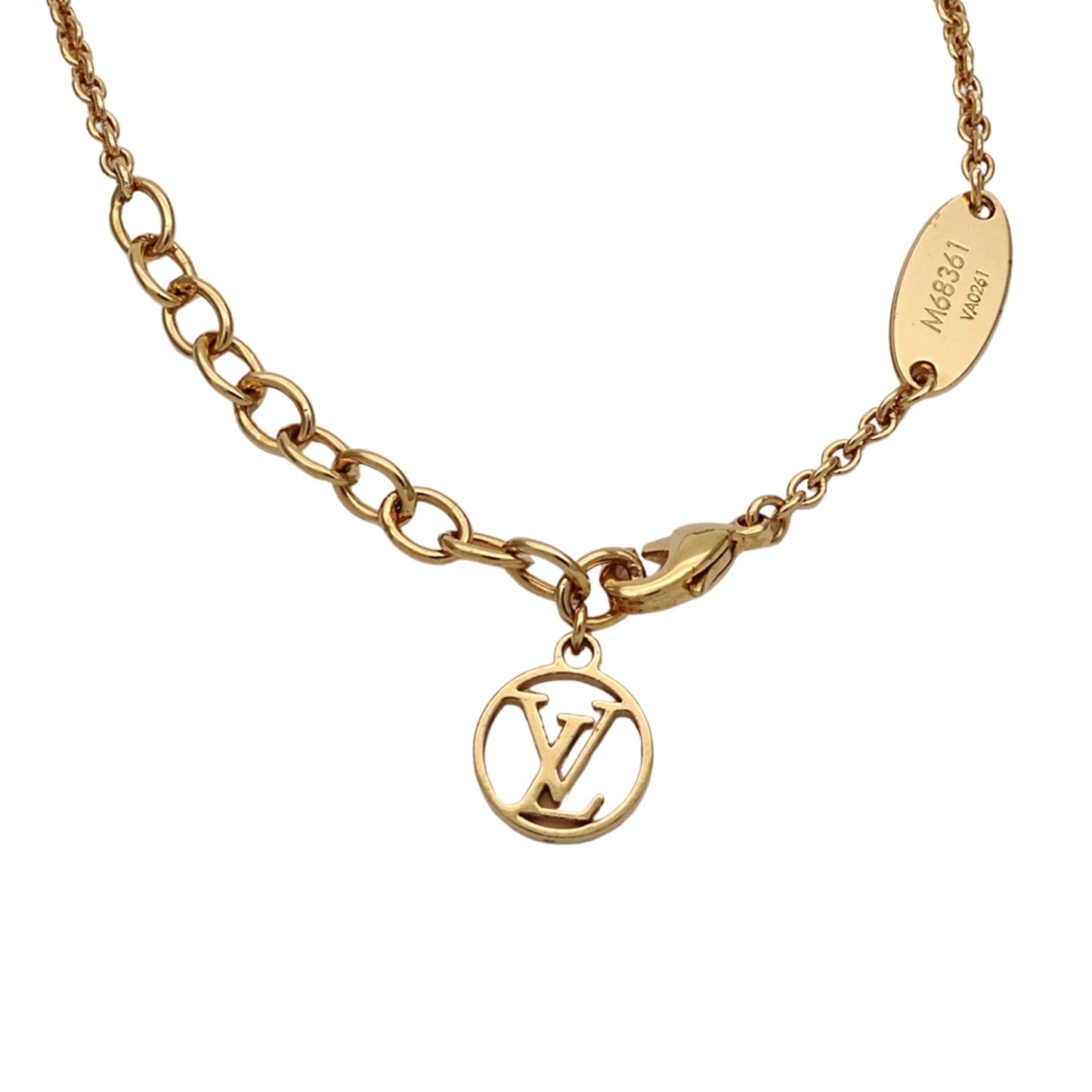 Louis Vuitton Essential V Bracelet for Women, Pearl Gold, M68361