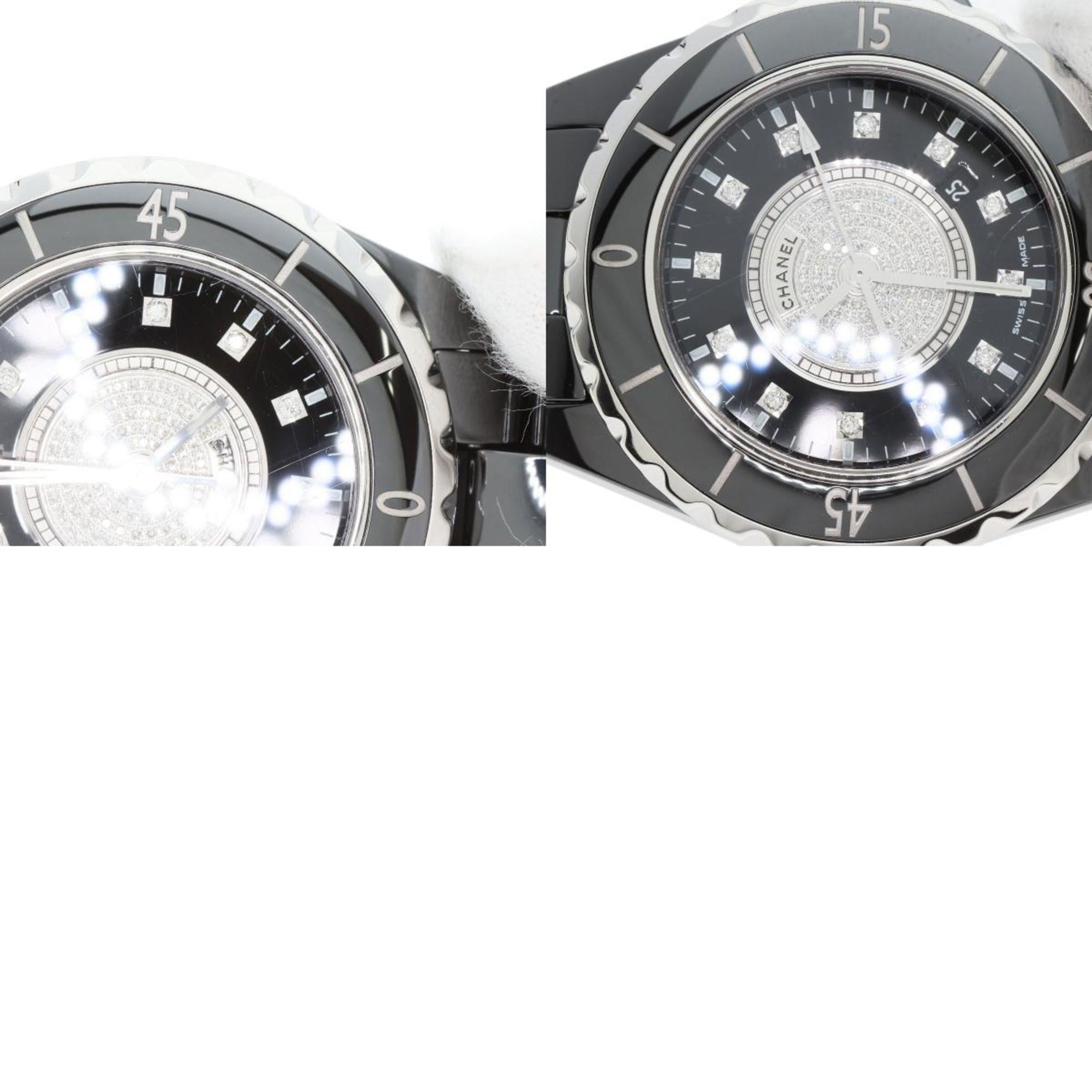 CHANEL H2122 J12 33mm Center Diamond Ceramic/Ceramic Women's Watch — Good