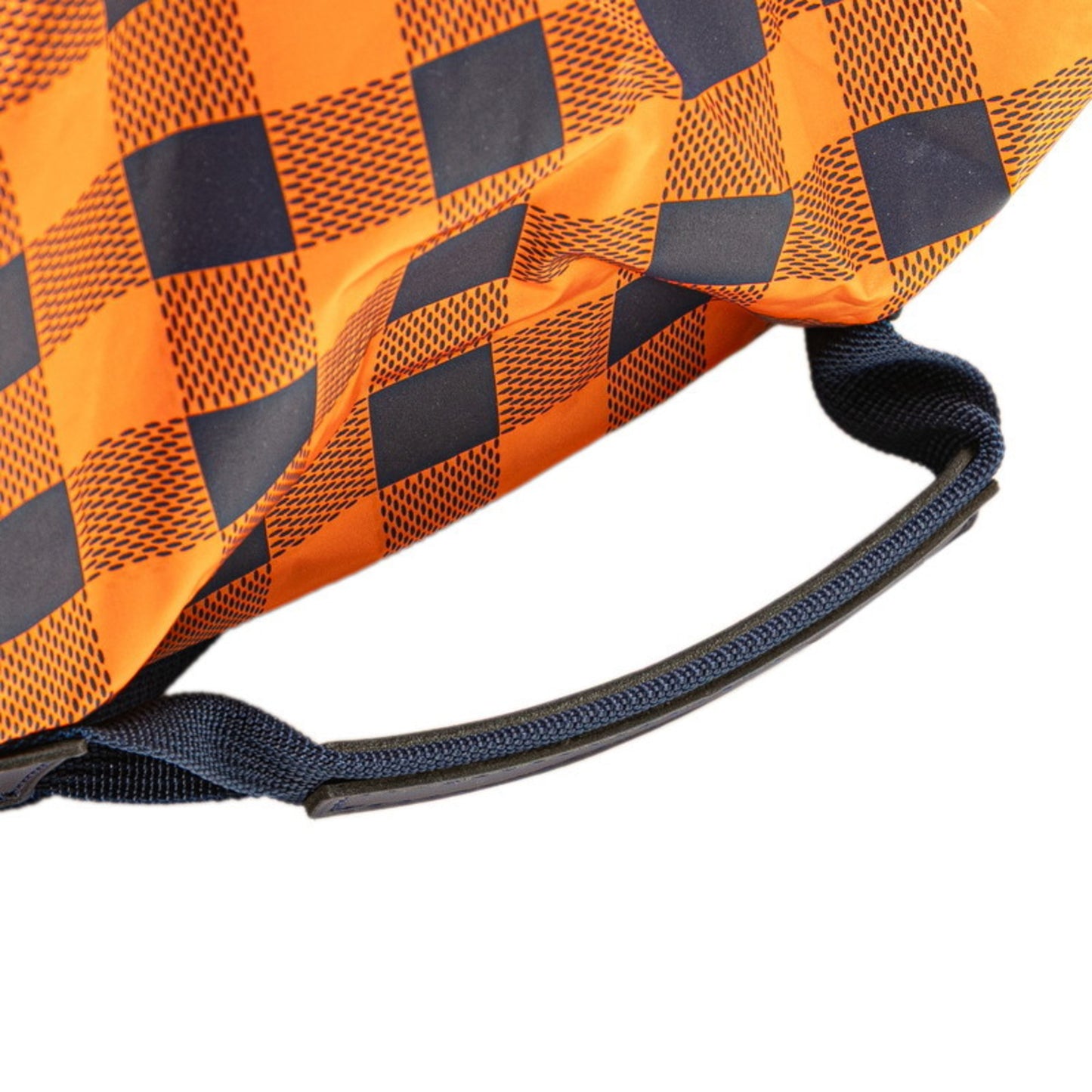 Louis Vuitton Damier Aventure Backpack N41188 Orange Navy Nylon Leather Women's LOUIS VUITTON