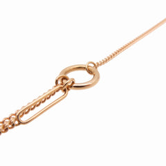Hermes Like New Hermès Echappé KL8PG Long Necklace 750 Pink Gold 35.3g Jewelry 1314 — Like New