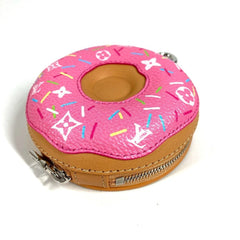 LOUIS VUITTON M02549 Monogram Donut Bag Charm - LV Charm, Keychain Leather Canvas, Men's/Women's, Pink, Like New — Like New
