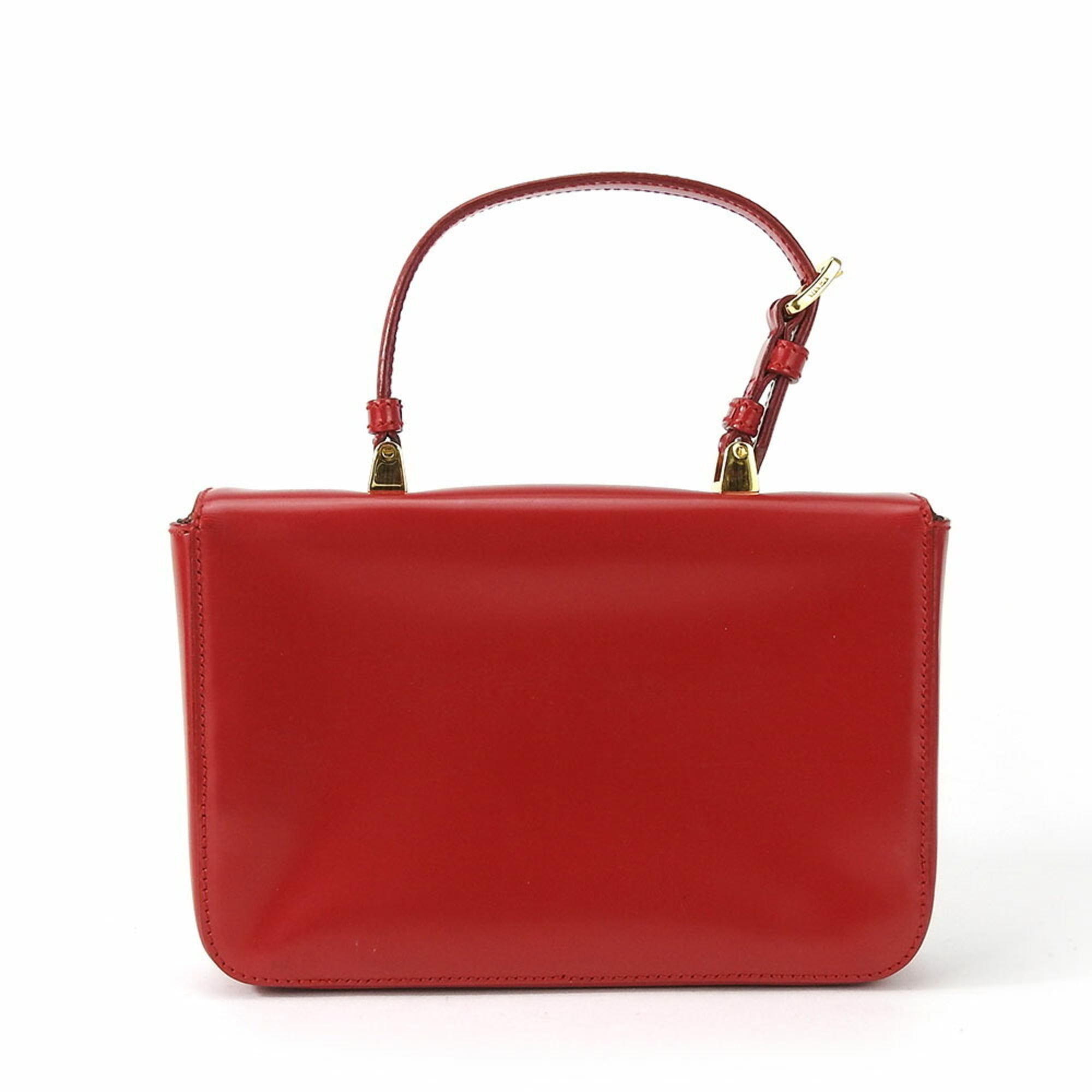 Prada Handbag BN1670 Calfskin ROSSO Red Bag Ribbon Women's PRADA