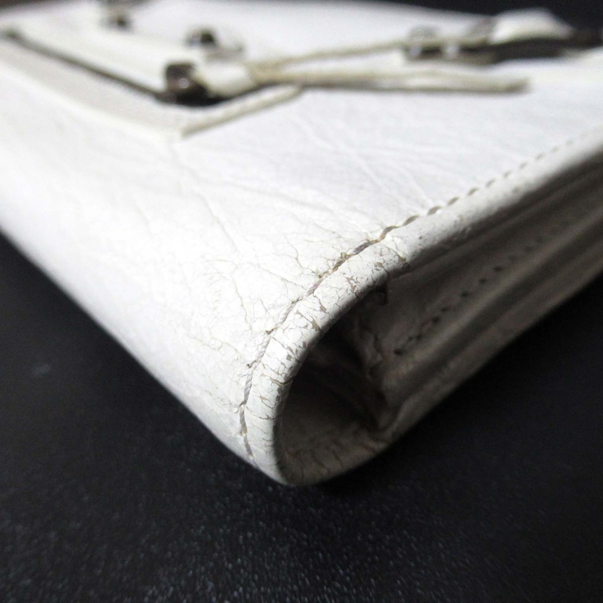 BALENCIAGA Classic Money Long Wallet, 163471, Off-White, for Men and Women, with Bill Compartment, Card Slots, Coin Purse