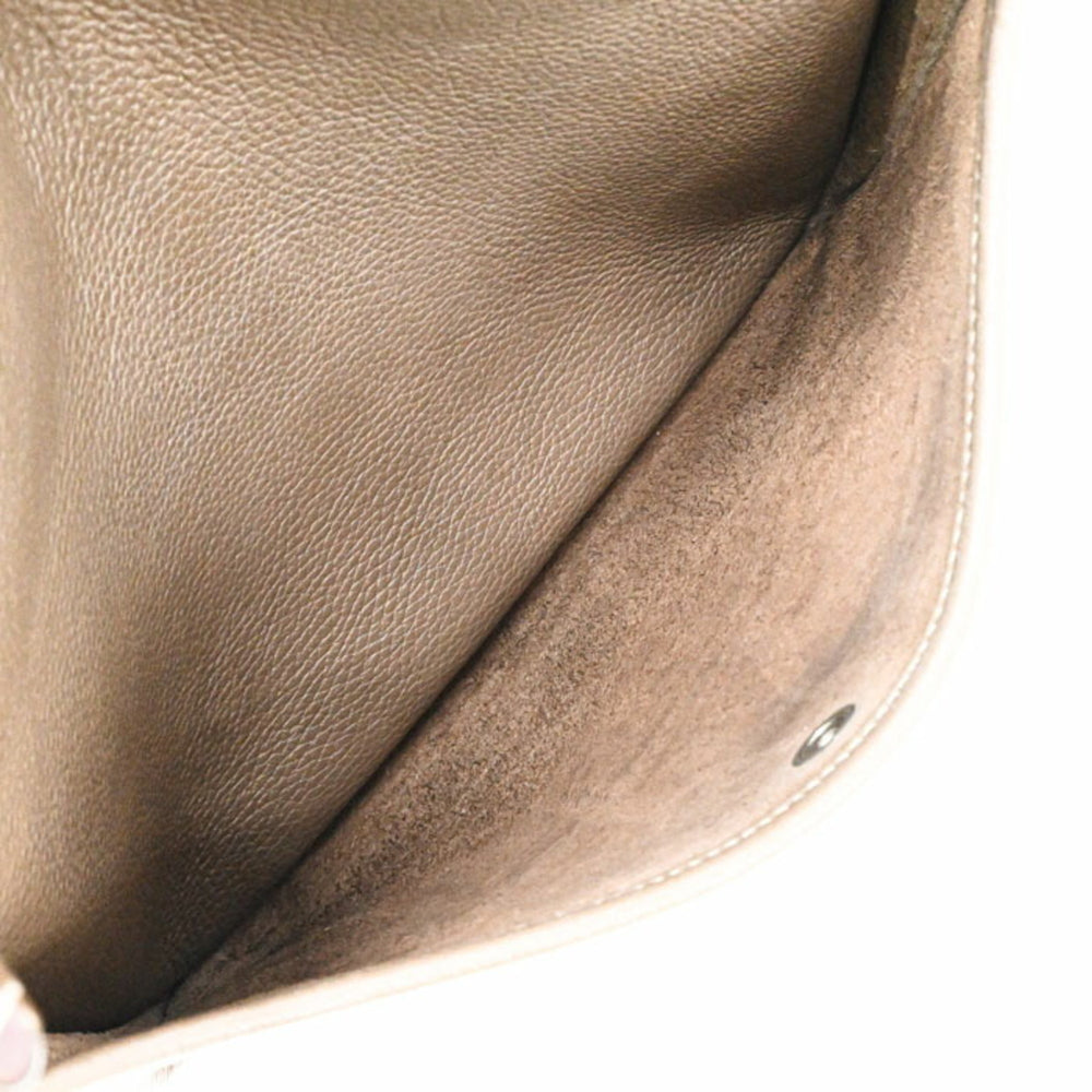 HERMES Evelyne 3 29 TPM Shoulder Bag, Leather, Taurillon Clemence, Etoupe #T — Like New