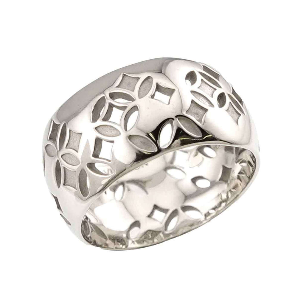 Louis Vuitton Petite Bague Galea Ring #47, 18K WG (White Gold 750) — Like New