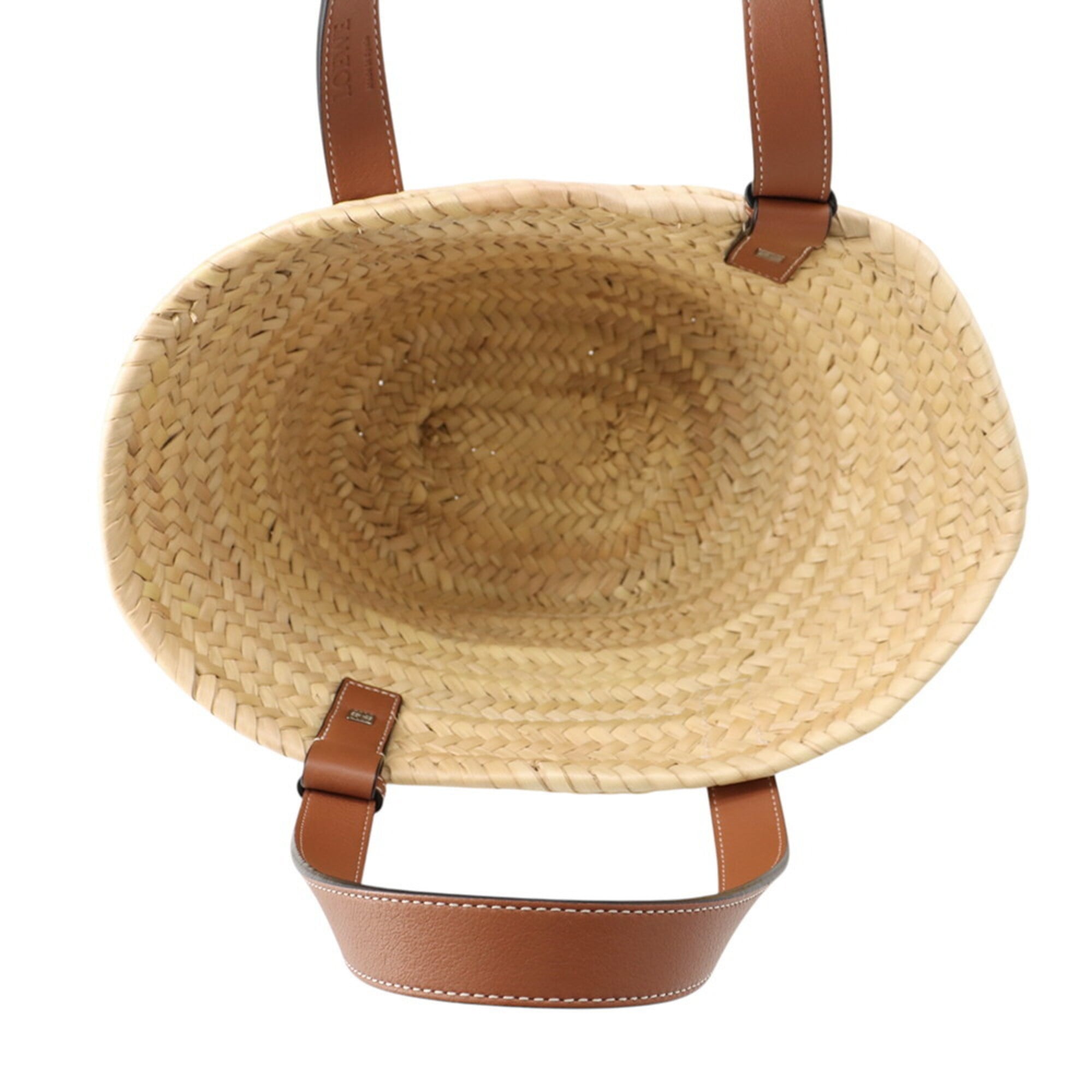 Loewe handbag, basket bag, small, raffia leather, 327.02.S93, LOEWE — Like New