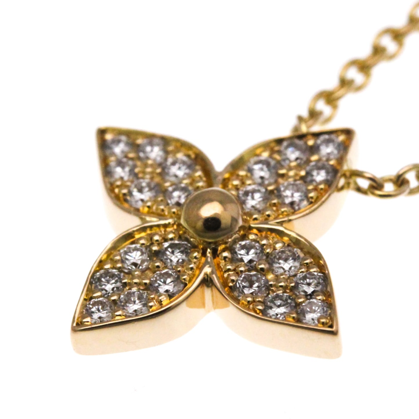 Louis Vuitton Pandantif Star Blossom Diamond Necklace Q93522 Pink Gold (18K) Diamond Men,Women Fashion Pendant Necklace (Pink Gold)