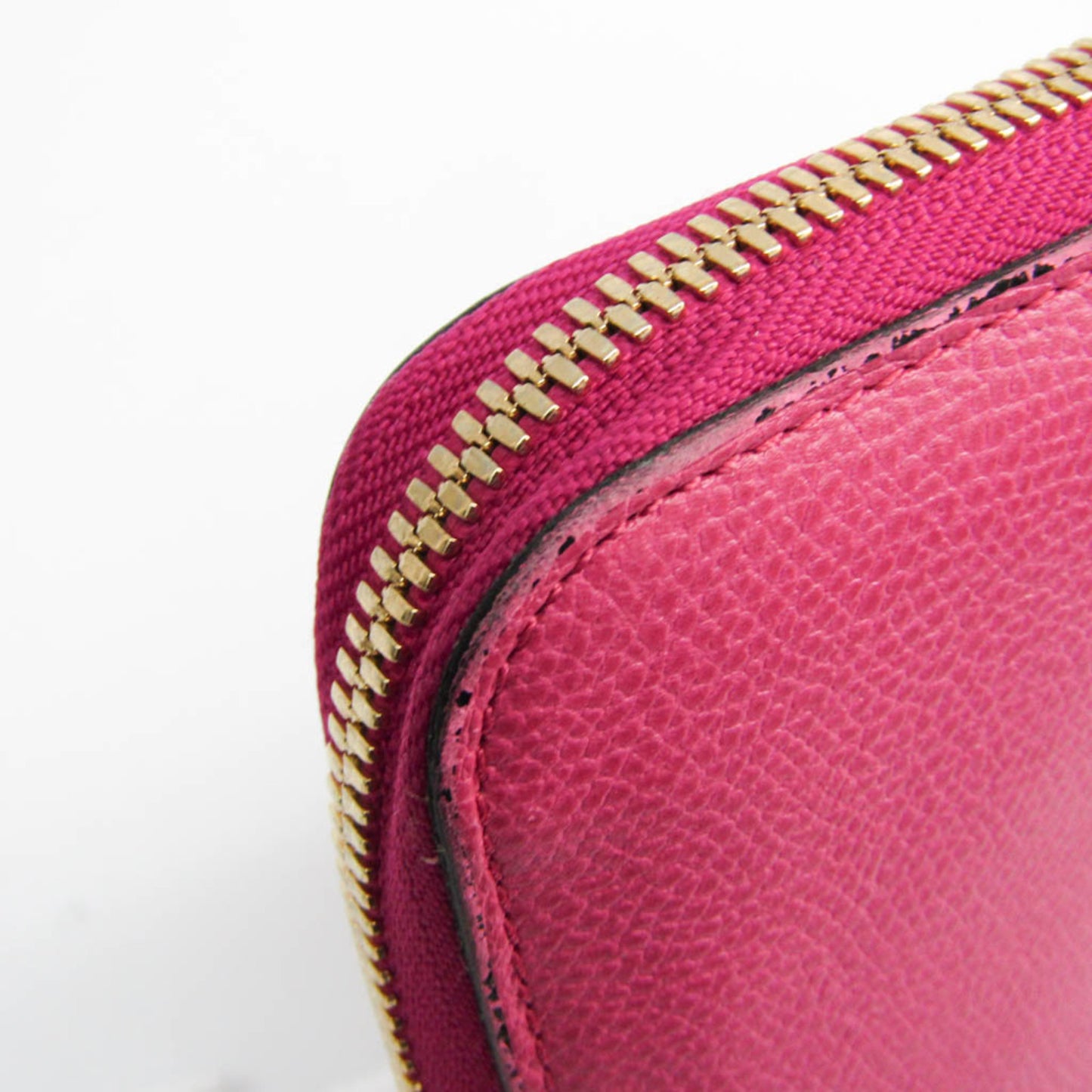 Valextra V9L06 Women's  Calfskin Long Wallet (bi-fold) Pink