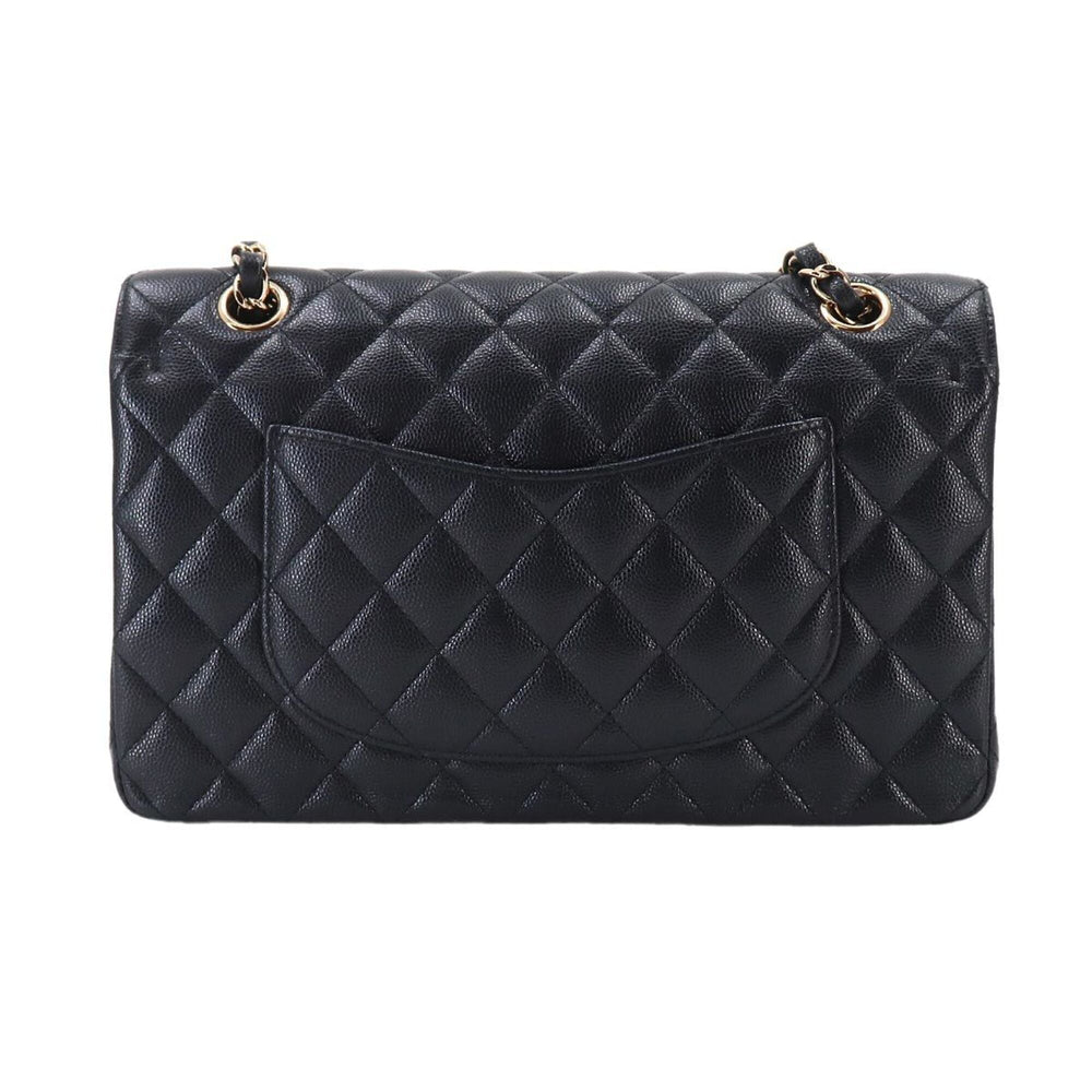 Chanel Matelasse 25 Chain Shoulder Handbag, Caviar Leather, Navy, A01112, Gold Hardware, Coco Mark — Like New