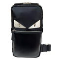 Pre-owned Fendi Bag Bugs Body Bag, Leather 7VZ033 A2FT Black, Men's