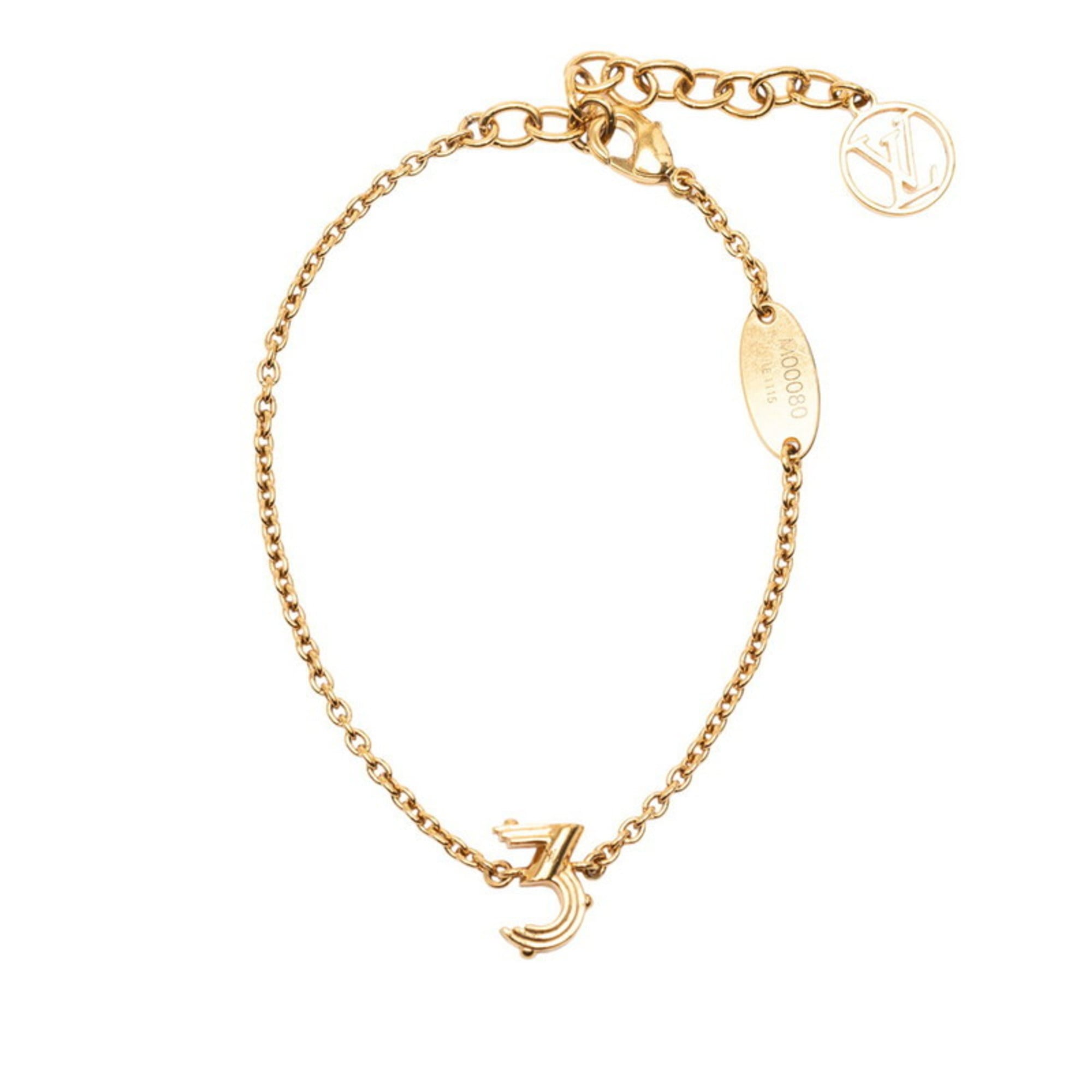 Louis Vuitton LV&ME 3 Bracelet M00080 Gold Plated Women's LOUIS VUITTON