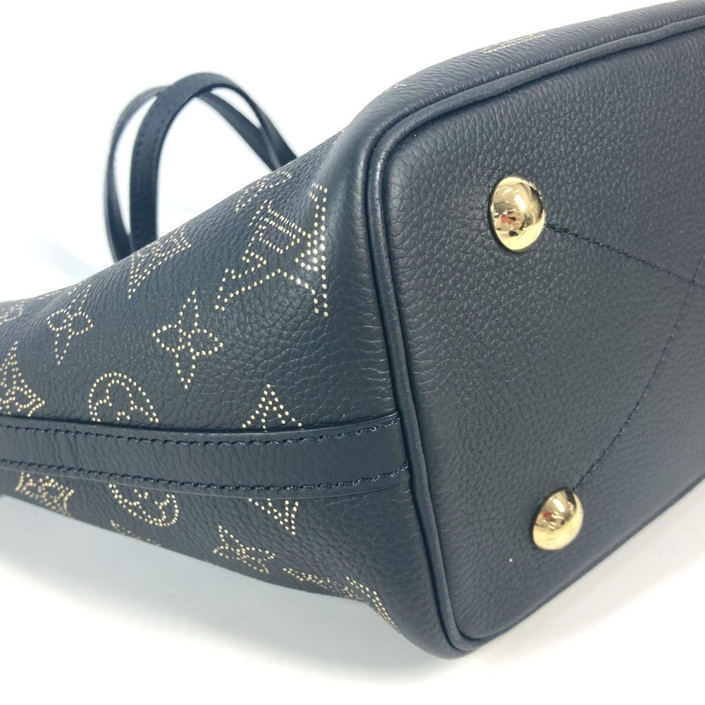 LOUIS VUITTON M23393 Monogram Mahina Blossom PM Tote Bag, Crossbody, Handbag, Shoulder Leather, Women's, Black, Like New — Like New