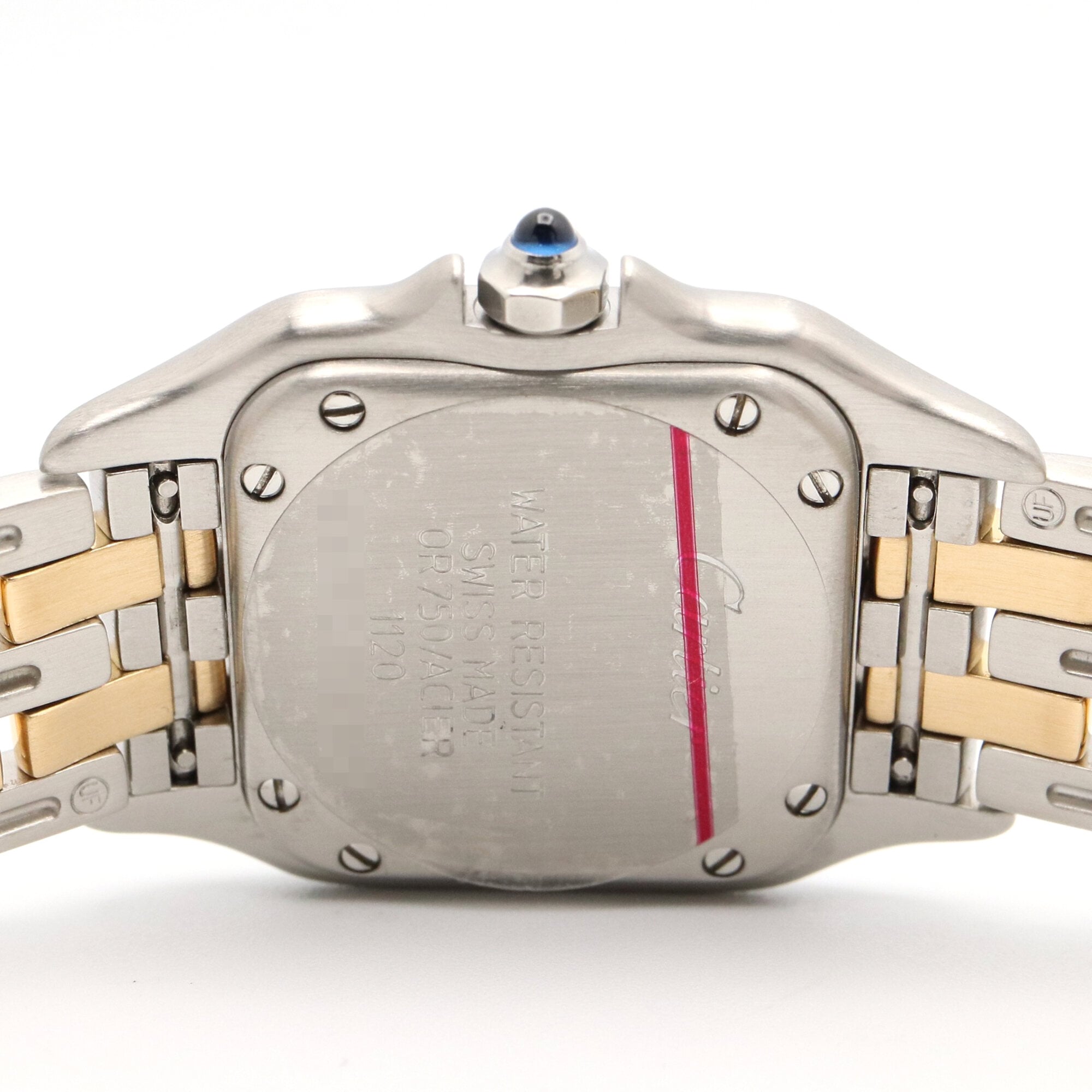 Cartier Panthère SM 2-Row Watch, 18K (Yellow Gold) Stainless Steel, Ladies', Ivory (W25029B6) — Very Good
