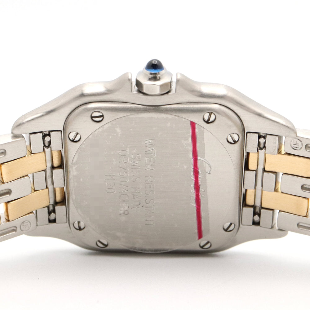 Cartier Panthère SM 2-Row Watch, 18K (Yellow Gold) Stainless Steel, Ladies', Ivory (W25029B6) — Very Good