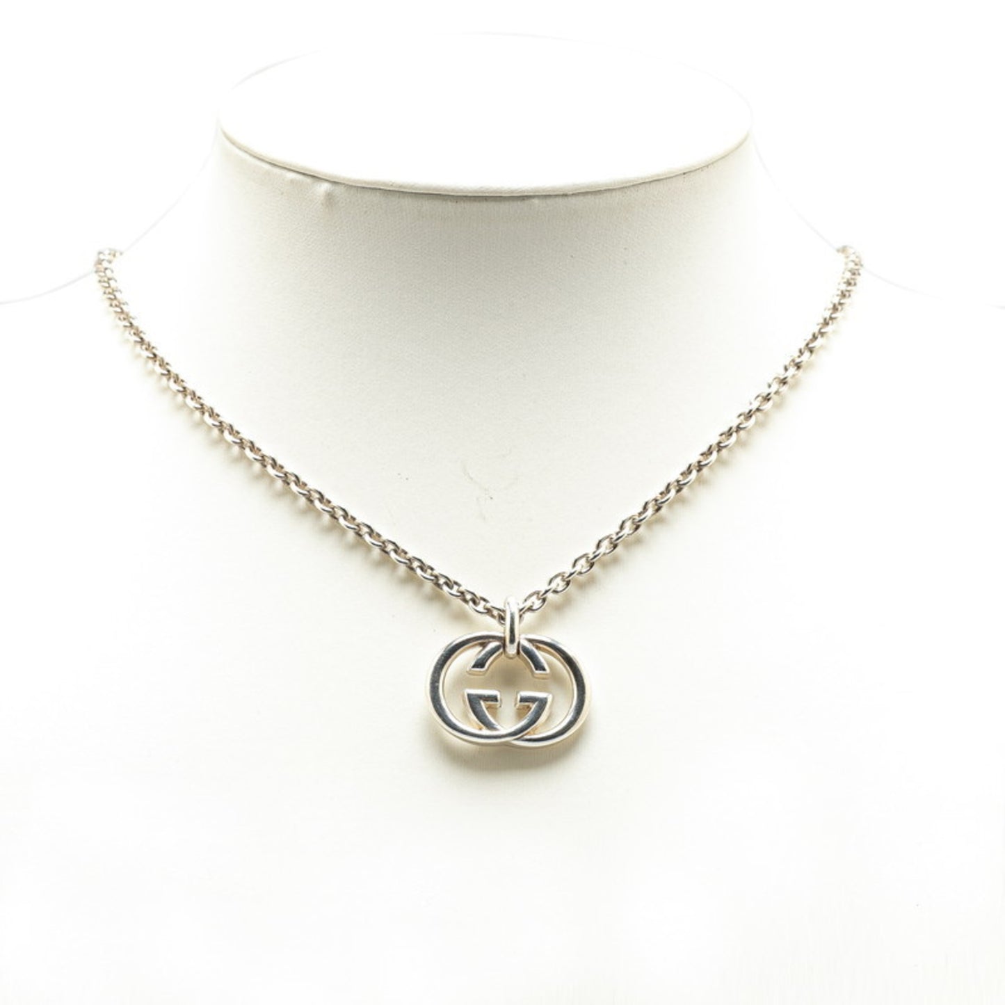 Gucci Interlocking G Necklace SV925 Silver Women's GUCCI