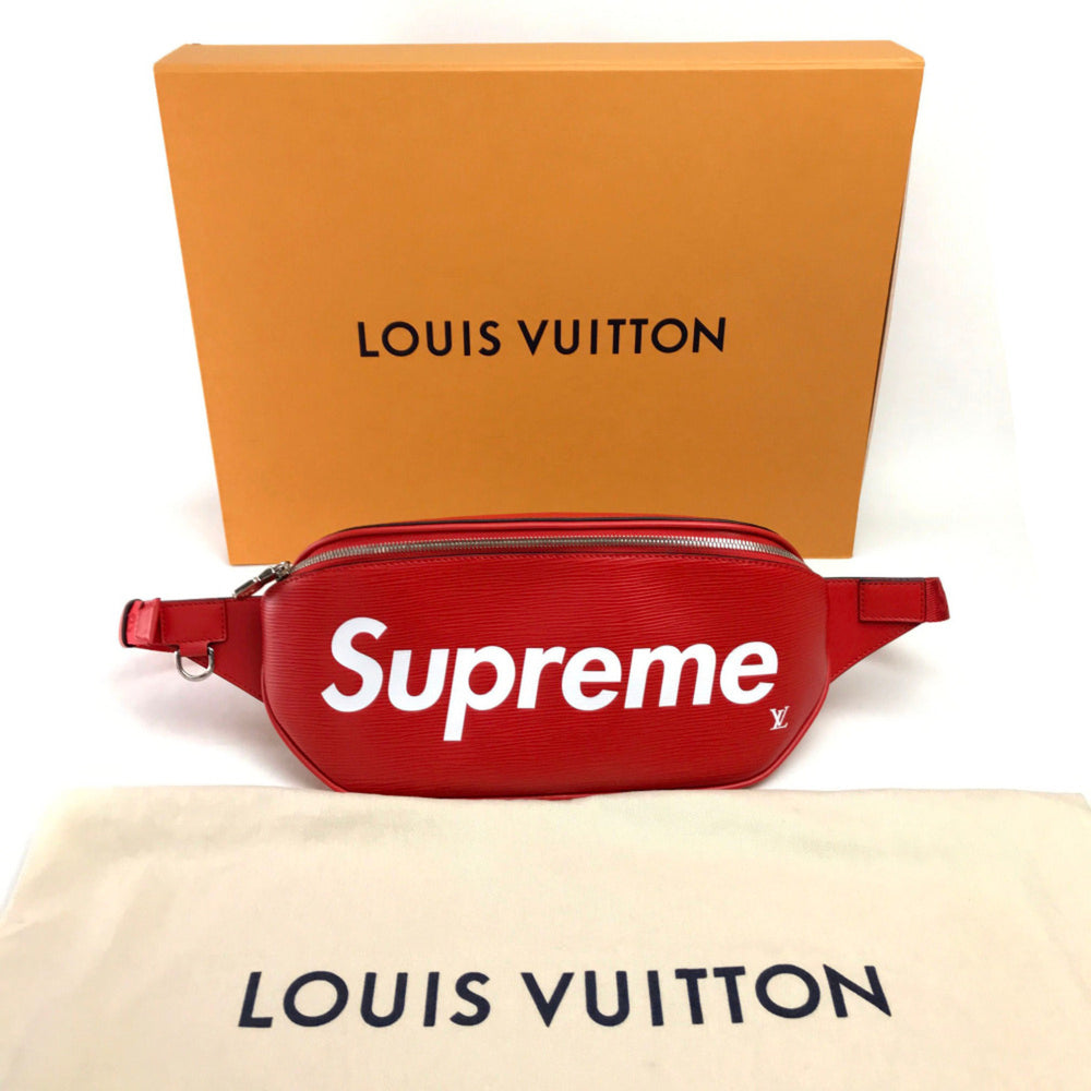 Louis Vuitton M53418 Supreme supreme Epi bag waist pouch body bag Red — Like New