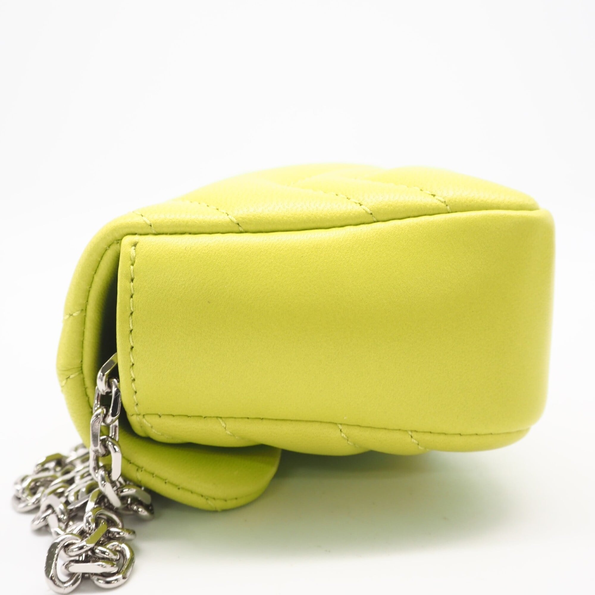 GUCCI GG Marmont Mini Shoulder Bag 841290, Yellow Lambskin Bag, Women's — New - Store Return