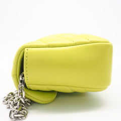 GUCCI GG Marmont Mini Shoulder Bag 841290, Yellow Lambskin Bag, Women's — New - Store Return