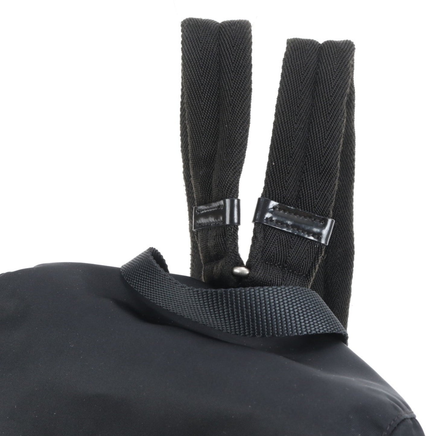 Prada Tessuto Nylon and Leather Backpack in Black for Women