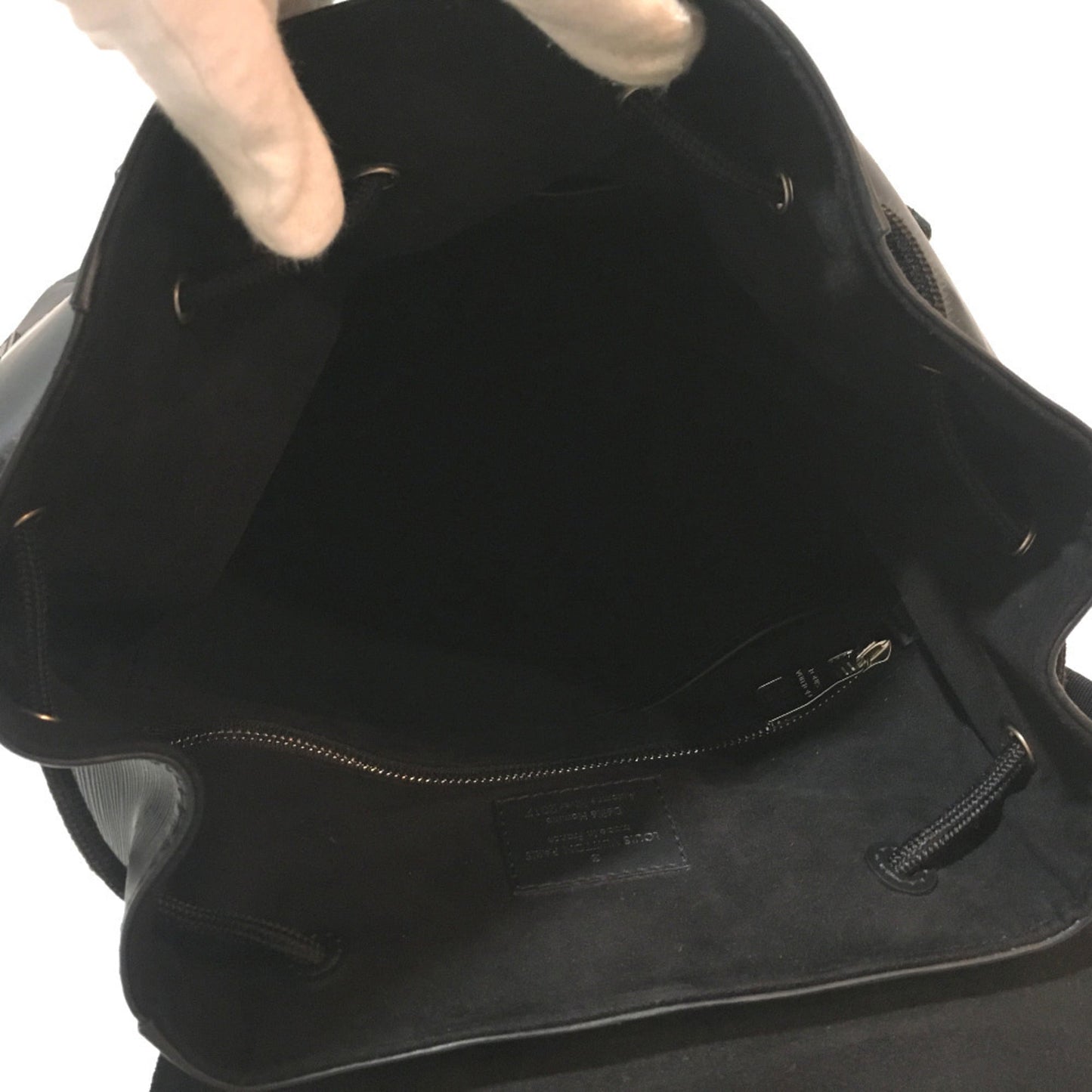 LOUIS VUITTON M53413 Epi Christopher PM Backpack, Supreme Leather, Men's, Black