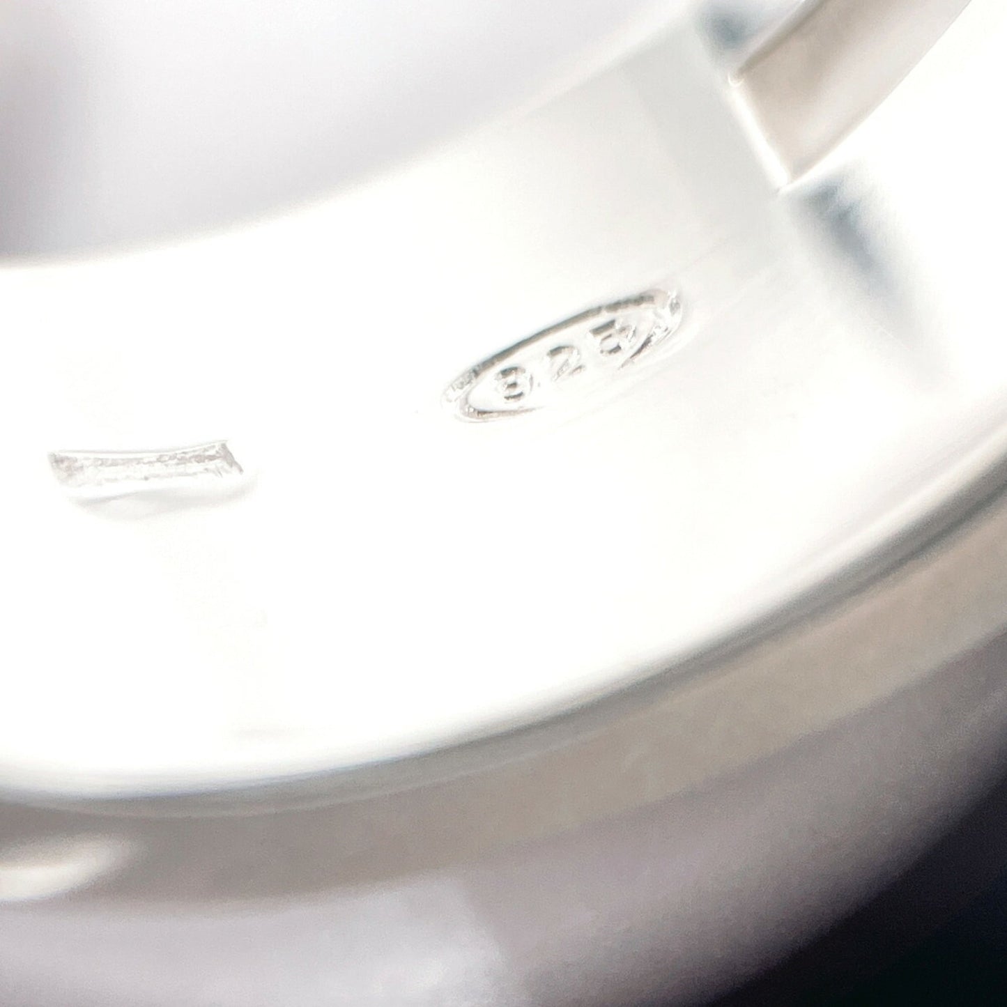 GUCCI Branded Cutout G Ring, 925 Sterling Silver, Size 12, Unisex