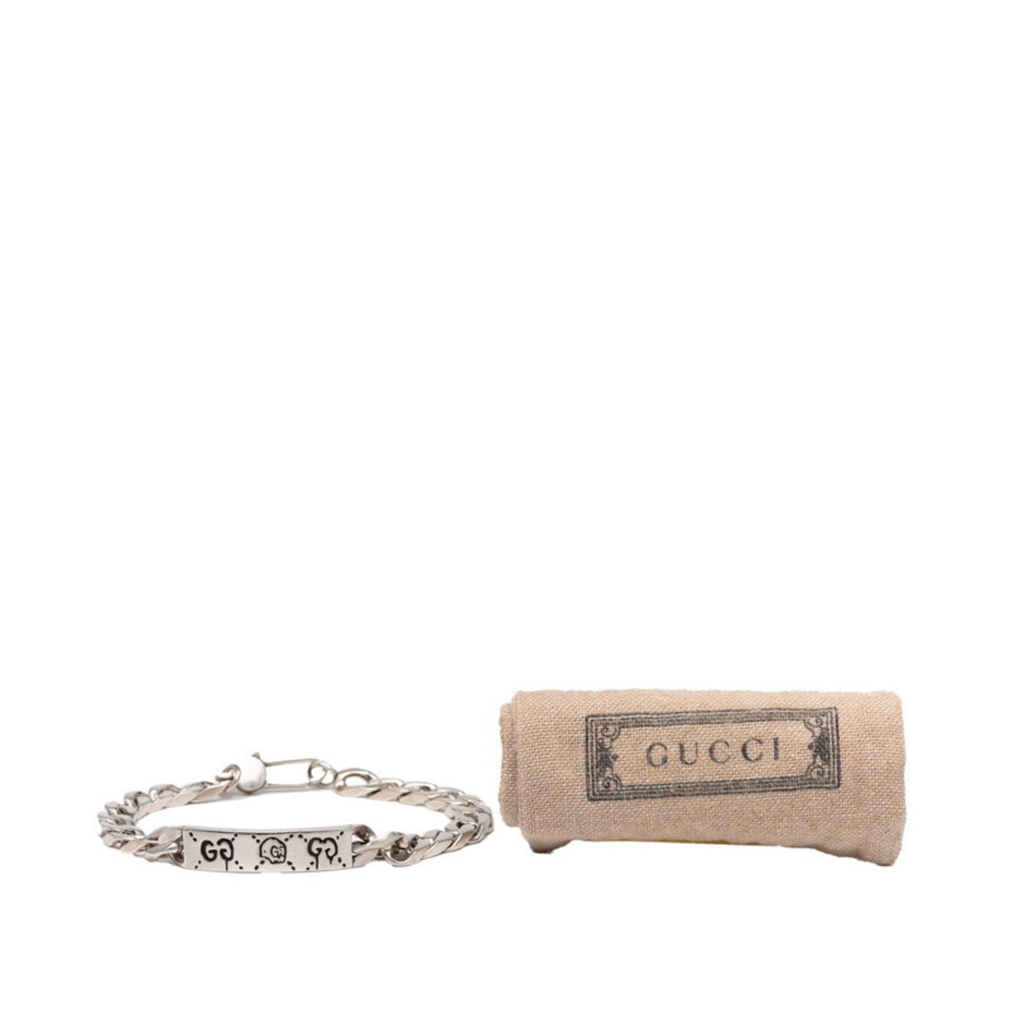 Gucci Ghost Chain Bracelet in SV925 Silver for Men