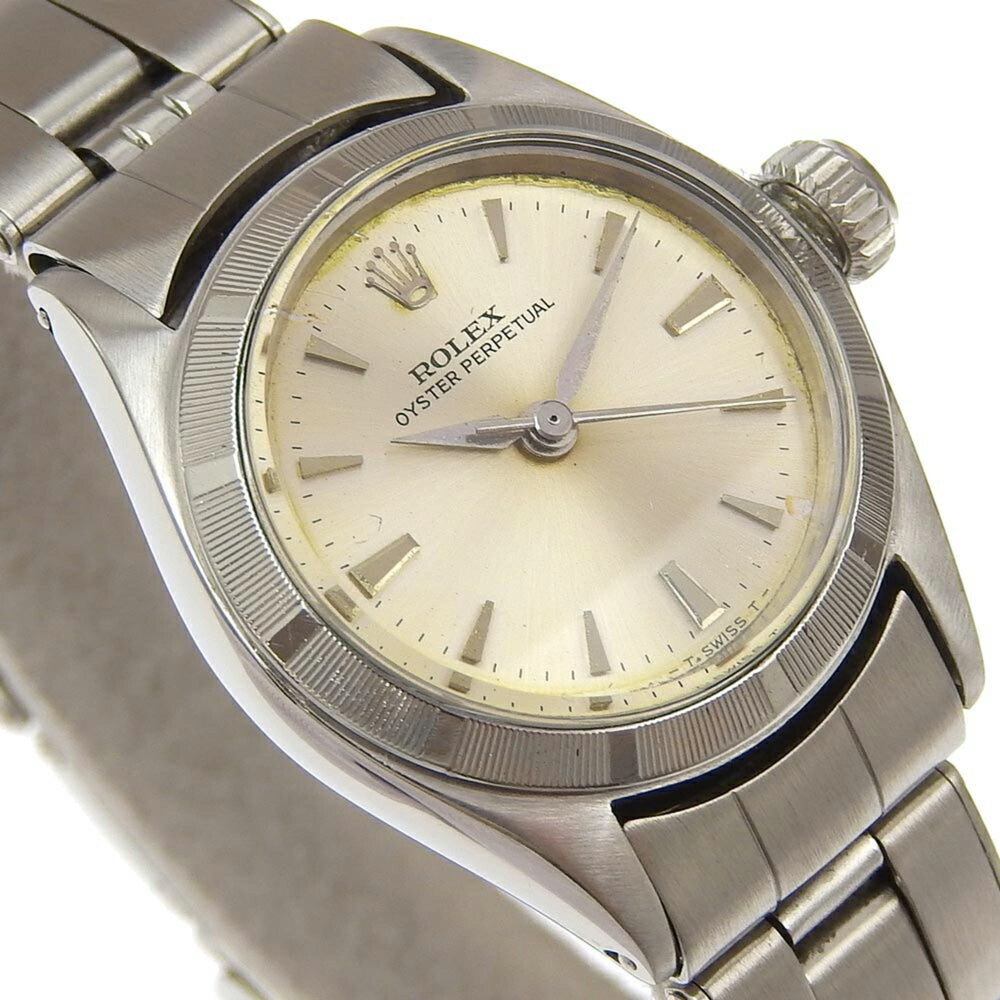 Rolex ROLEX Oyster Perpetual Watch Thunderbird Bezel 6623 Stainless Steel 1965 Automatic Silver Dial perpetual Ladies — Good