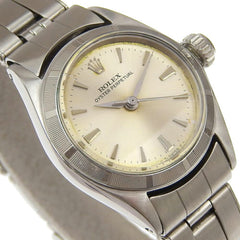 Rolex ROLEX Oyster Perpetual Watch Thunderbird Bezel 6623 Stainless Steel 1965 Automatic Silver Dial perpetual Ladies — Good
