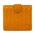 BOTTEGA VENETA Bottega Veneta Intrecciato Compact Wallet, Bi-fold Orange, Women's