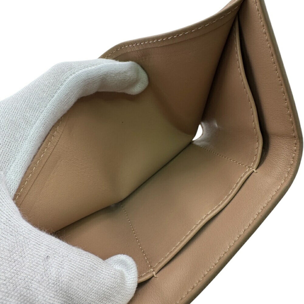 PRADA 1MH021 Compact Wallet, Vitello Move Tri-fold Pink, Women's