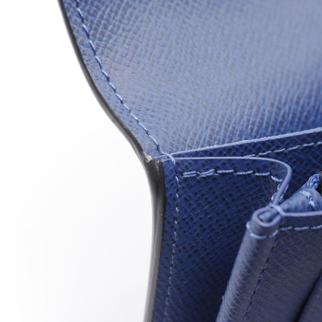 Louis Vuitton Portefeuille Brazza Taigarama Cobalt Blue Bifold Long Wallet, Leather, Men's, Blue, M30297