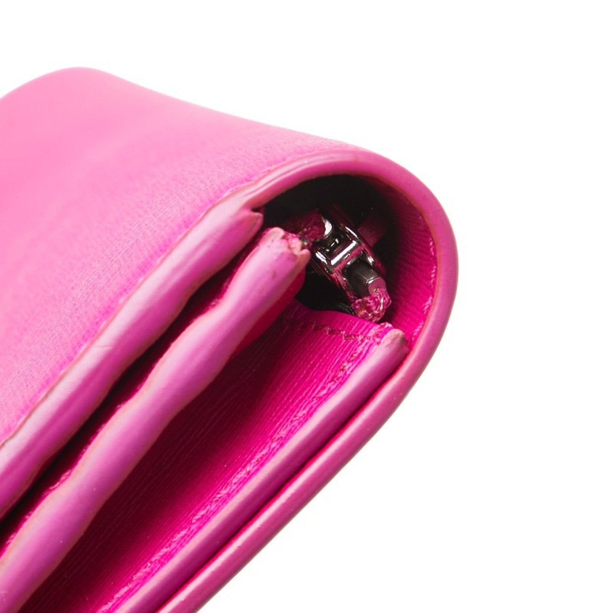 Balenciaga Logo Essential Long Wallet 490624 Pink Leather Women's BALENCIAGA