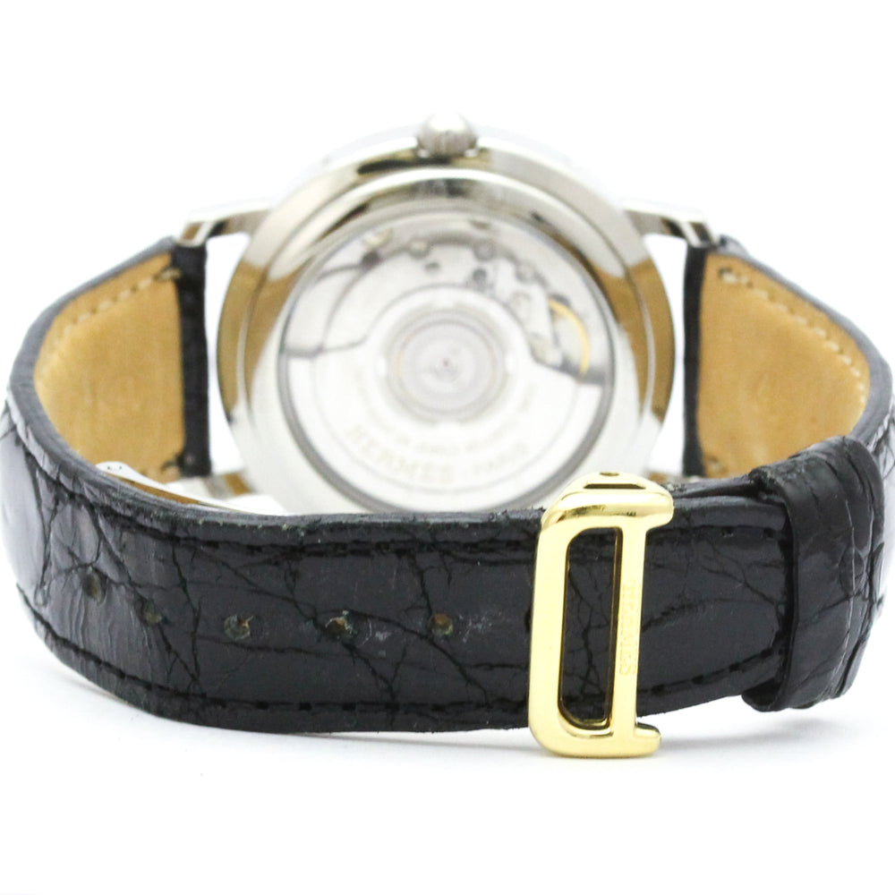 HERMES Clipper Power Reserve Gold Plated Steel Mens Watch CL5.720  Polished — Very Good