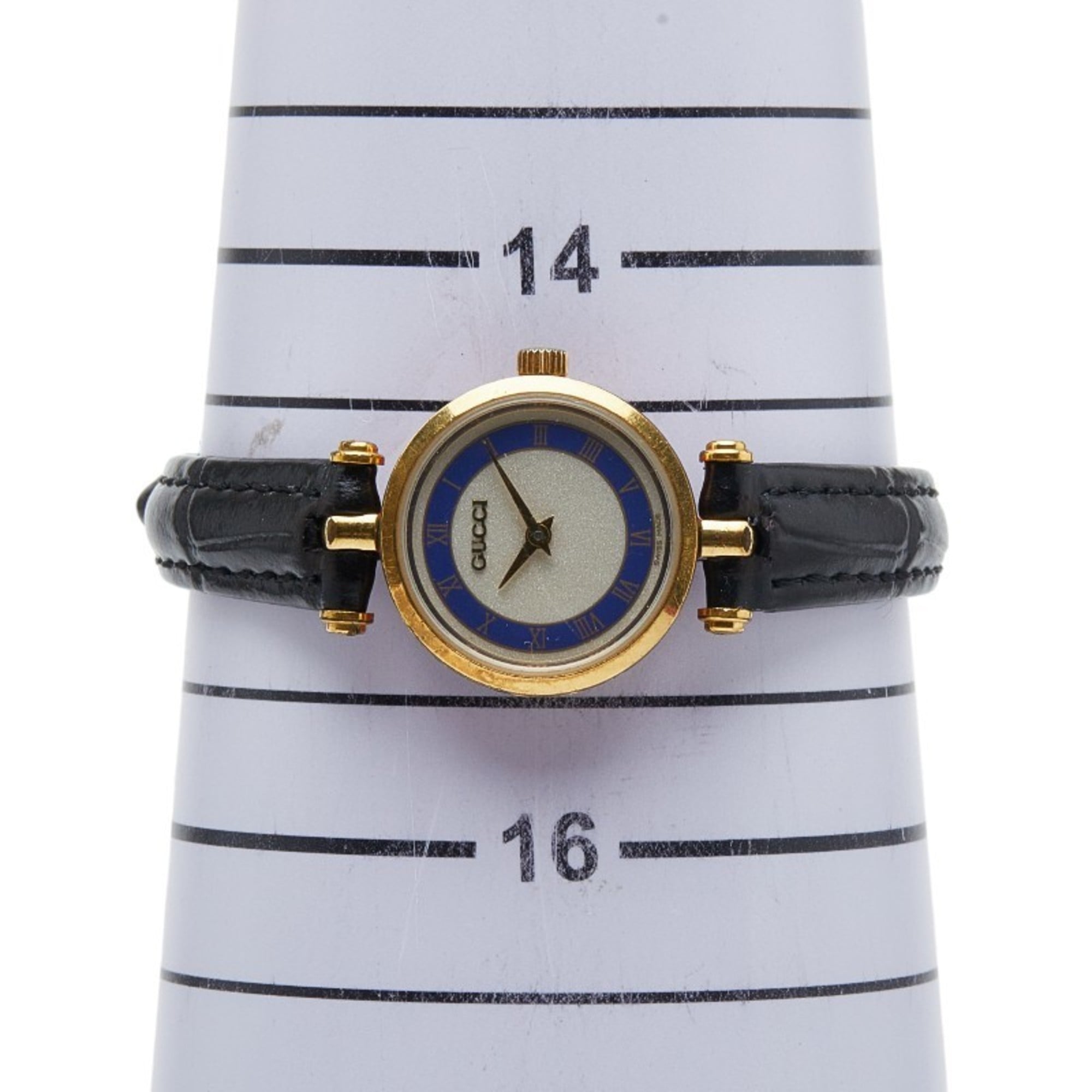 Gucci Sherry Line Watch, Aftermarket Strap, Quartz Movement, Silver Dial, Plated, Women's, GUCCI — Good