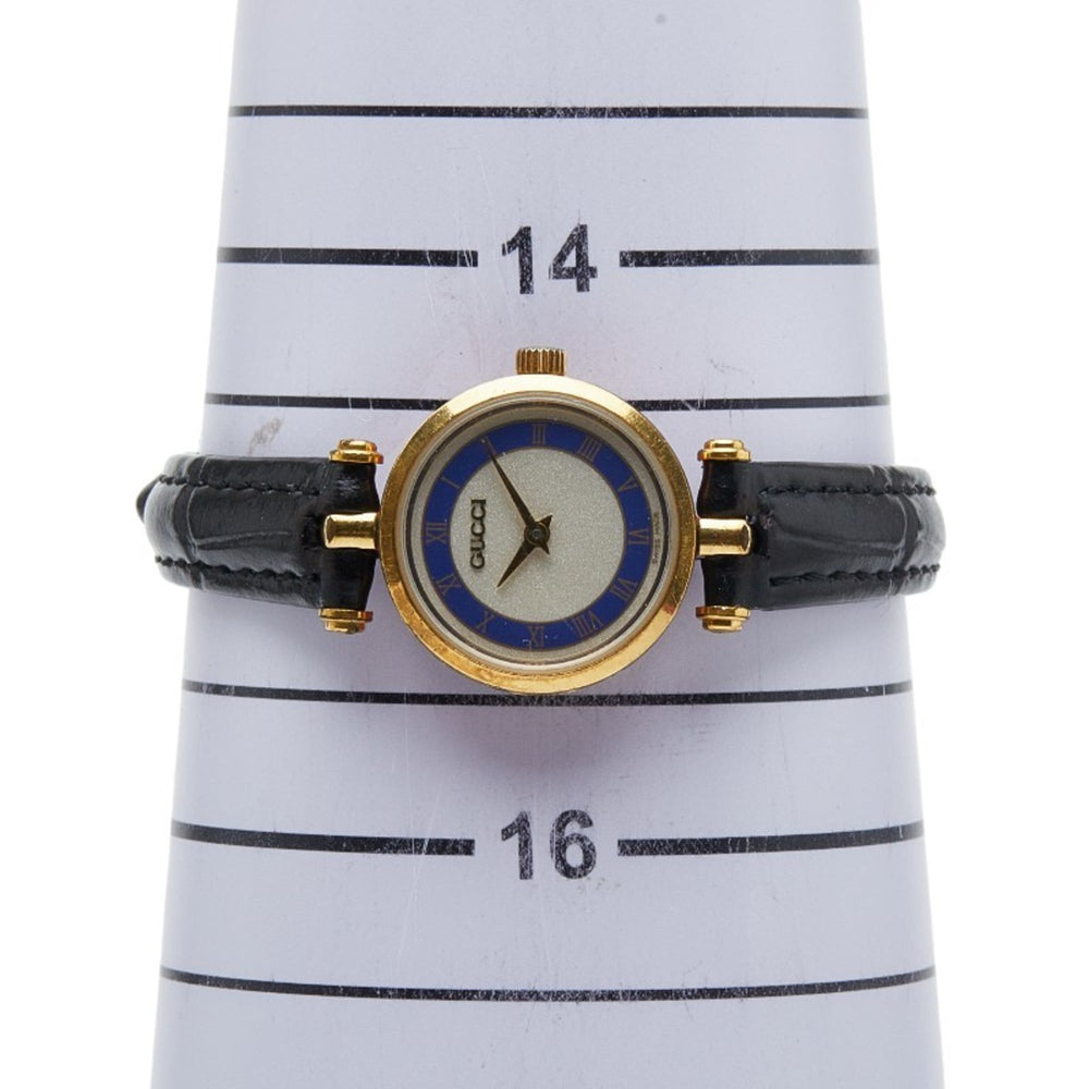 Gucci Sherry Line Watch, Aftermarket Strap, Quartz Movement, Silver Dial, Plated, Women's, GUCCI — Good