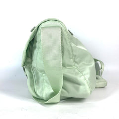 PRADA 1BD953 Triangle Plate Re-Nylon Shoulder Bag Nylon Women's ACQUA Aqua Green E-240920-15 — Like New